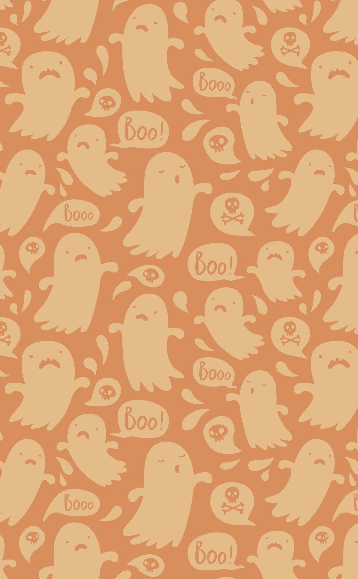 1240x2000 Cute Ghost, Phone