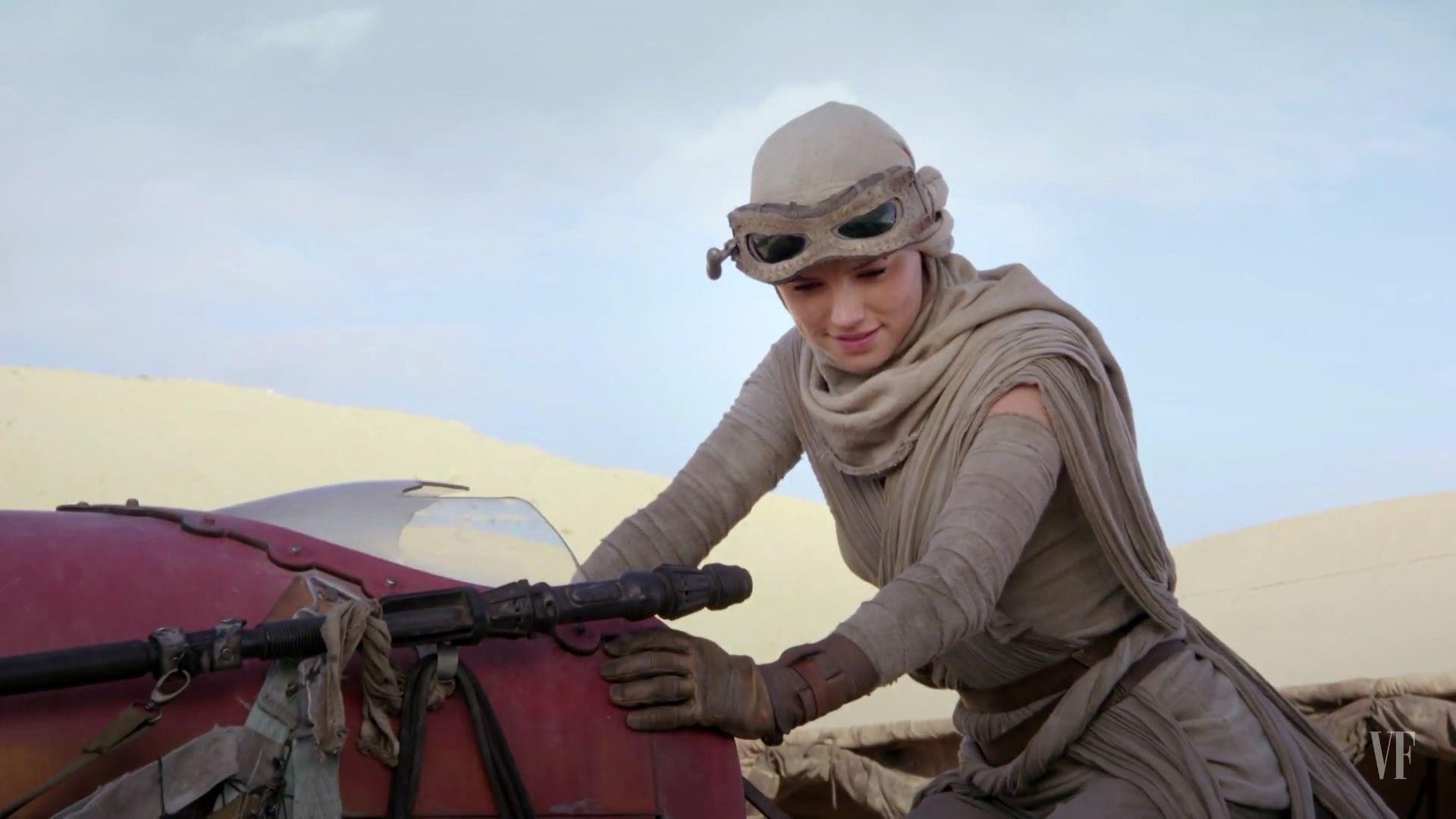 1920x1080 Rey riding her Speeder Wars 7: The Force Awakens, Desktop