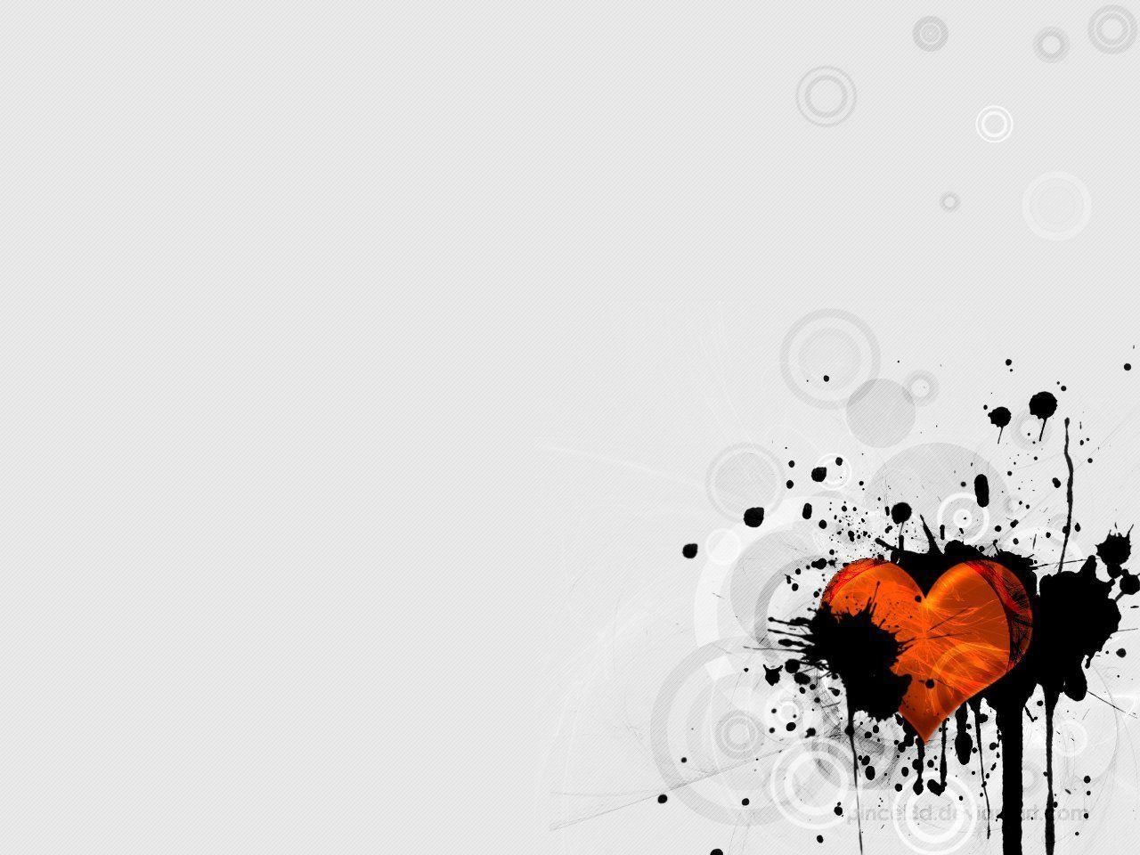 1280x960 Free Wallpaper heart and ink black spots wallpaper, Desktop