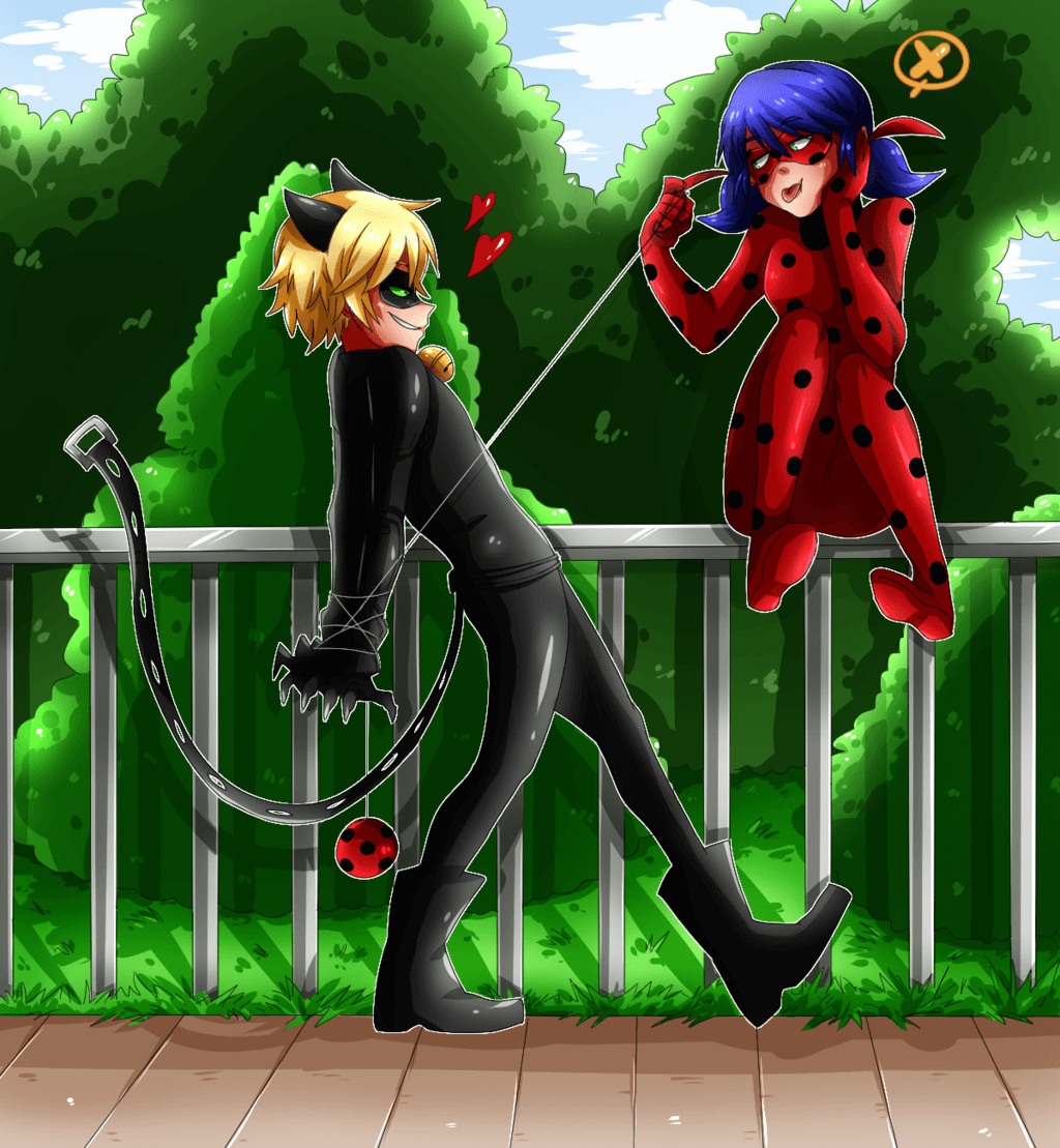 1030x1110 Ladybug and Cat Noir, Phone