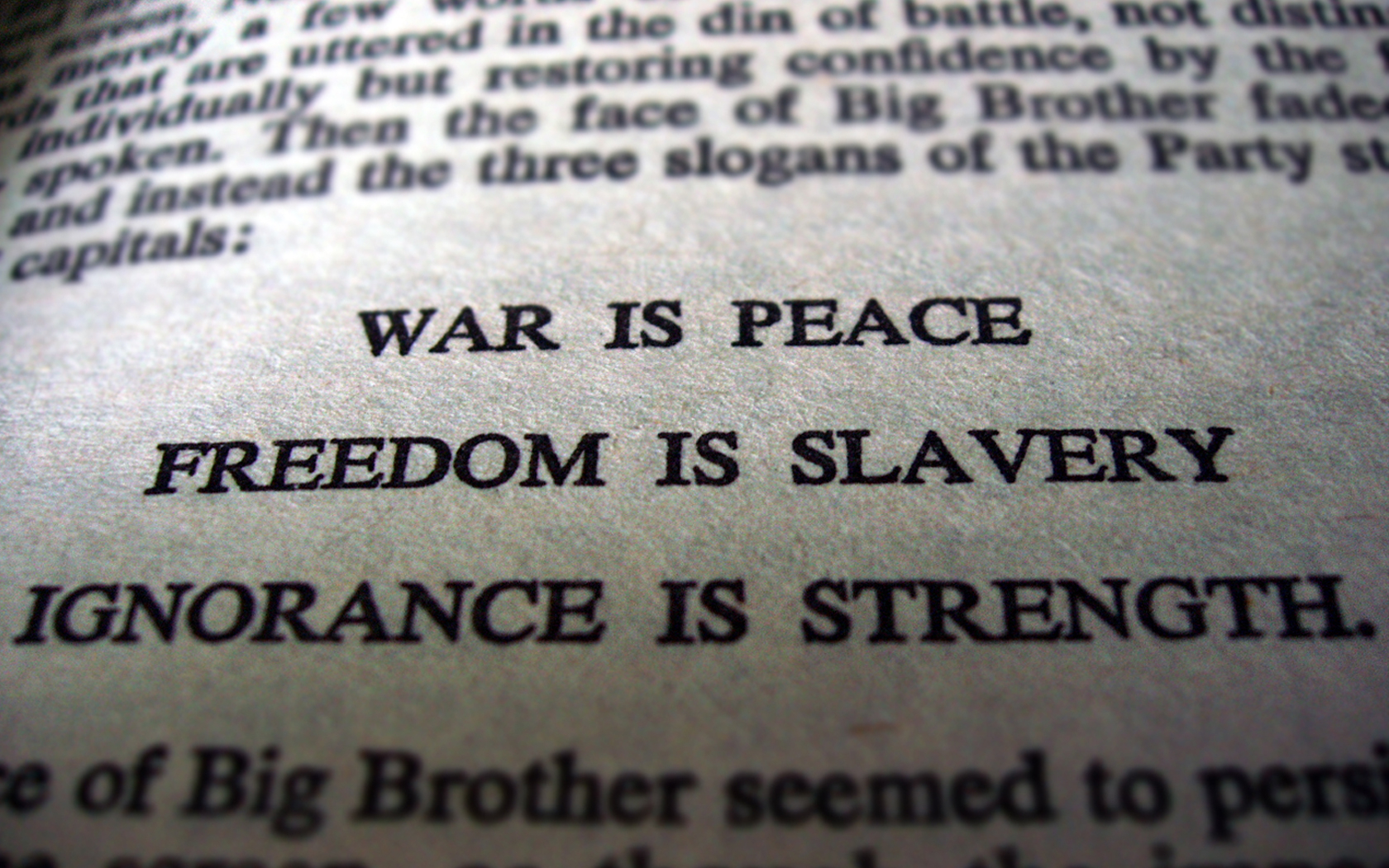 1680x1050 war, freedom, peace, George Orwell wallpaper, Desktop