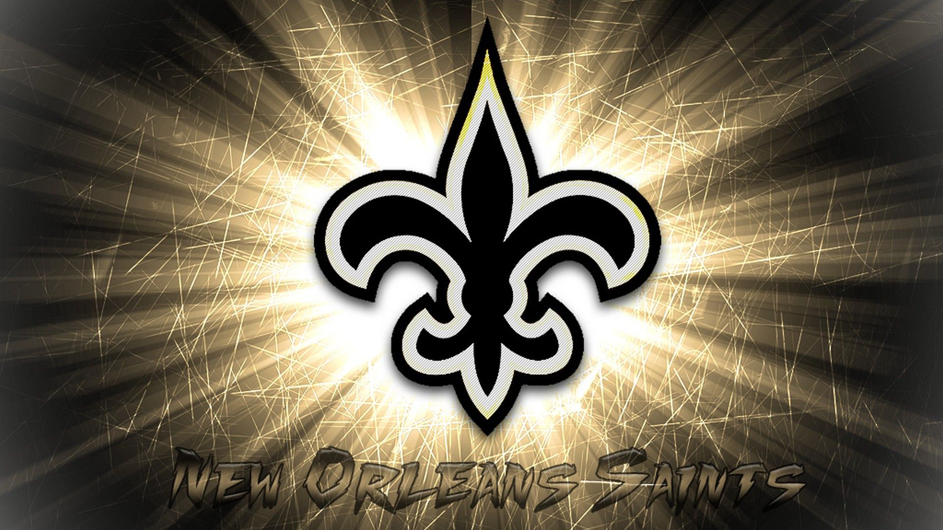 1920x1080 New Orleans Saints Logo In Lightning Background HD Saints Wallpaper, Desktop