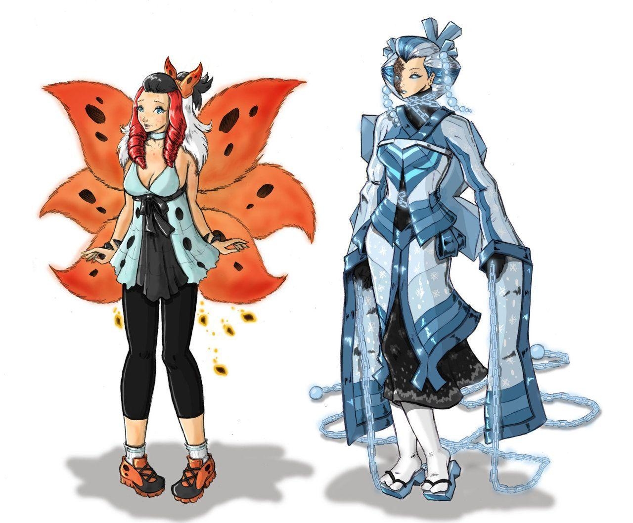 1280x1060 Volcarona and Cryogonal. Pokémon Gijinka. Pokémon, Desktop