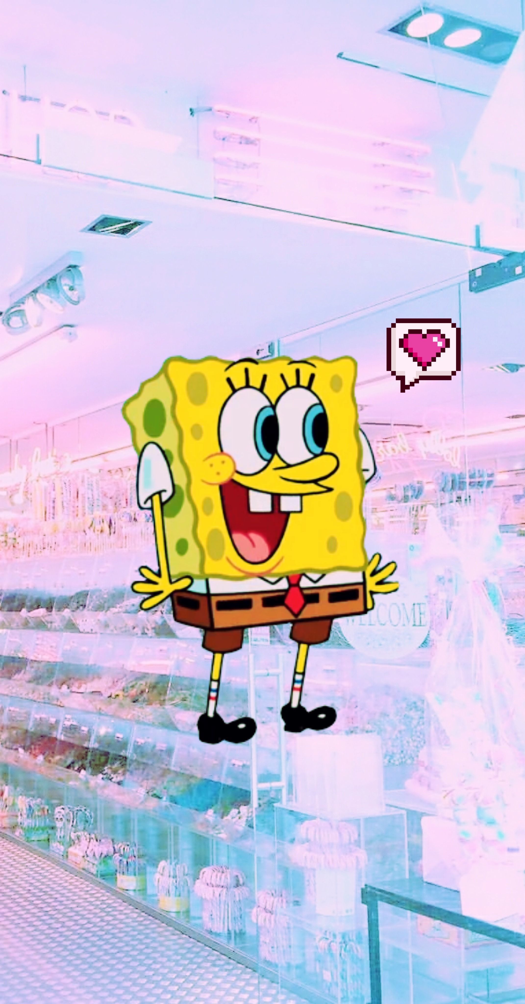 2150x4100 Cute Spongebob Wallpaper, Phone