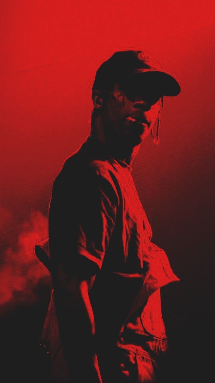 750x1340 Red Aesthetic Wallpaper Rapper, Phone