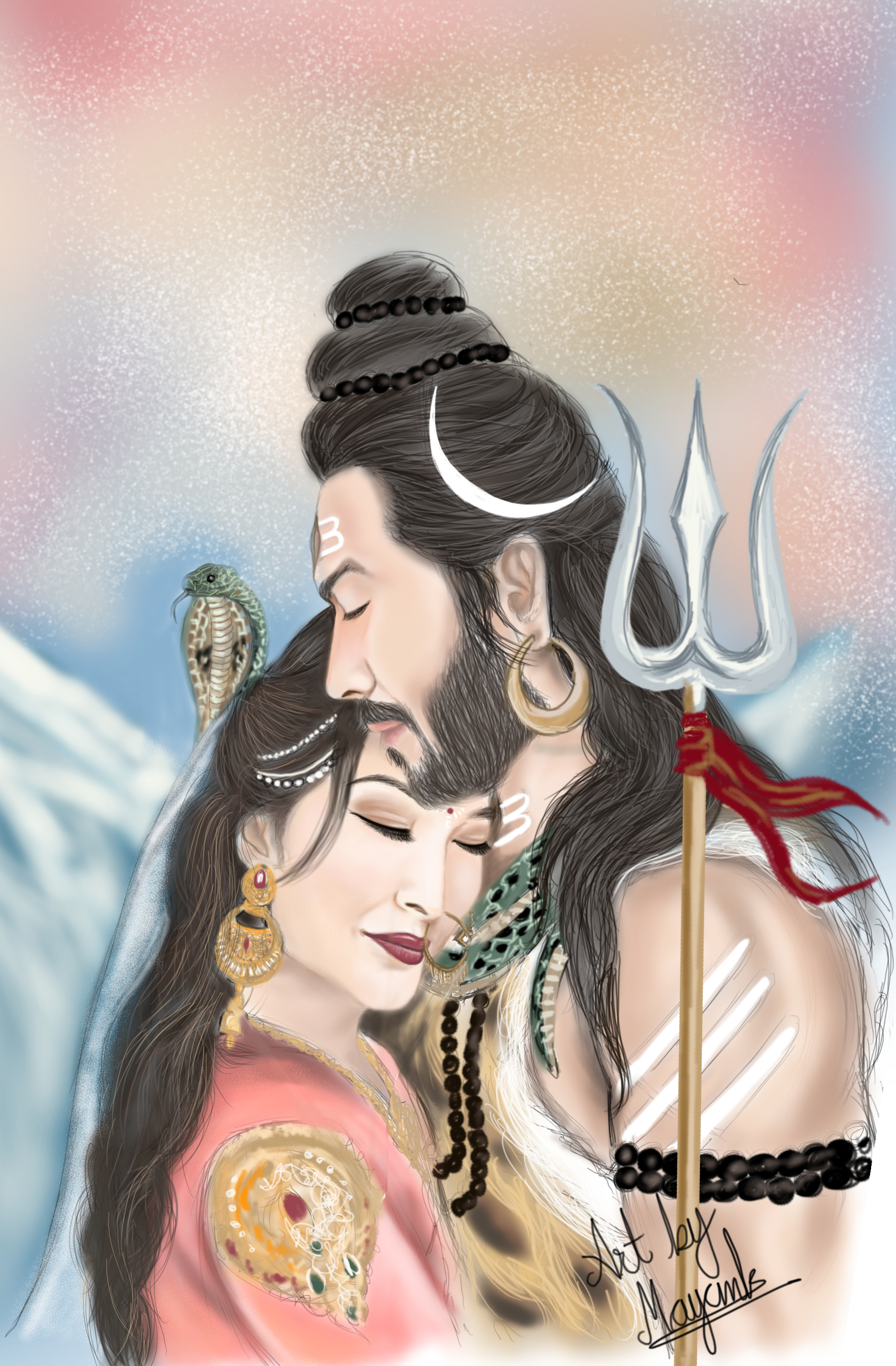 1770x2690 God is in ourselves! Sketcher's Diary wishes you a very Happy SHIVARATRI #shivratri An illustrat. Shiva parvati image, Shiva lord wallpaper, Lord shiva painting, Phone