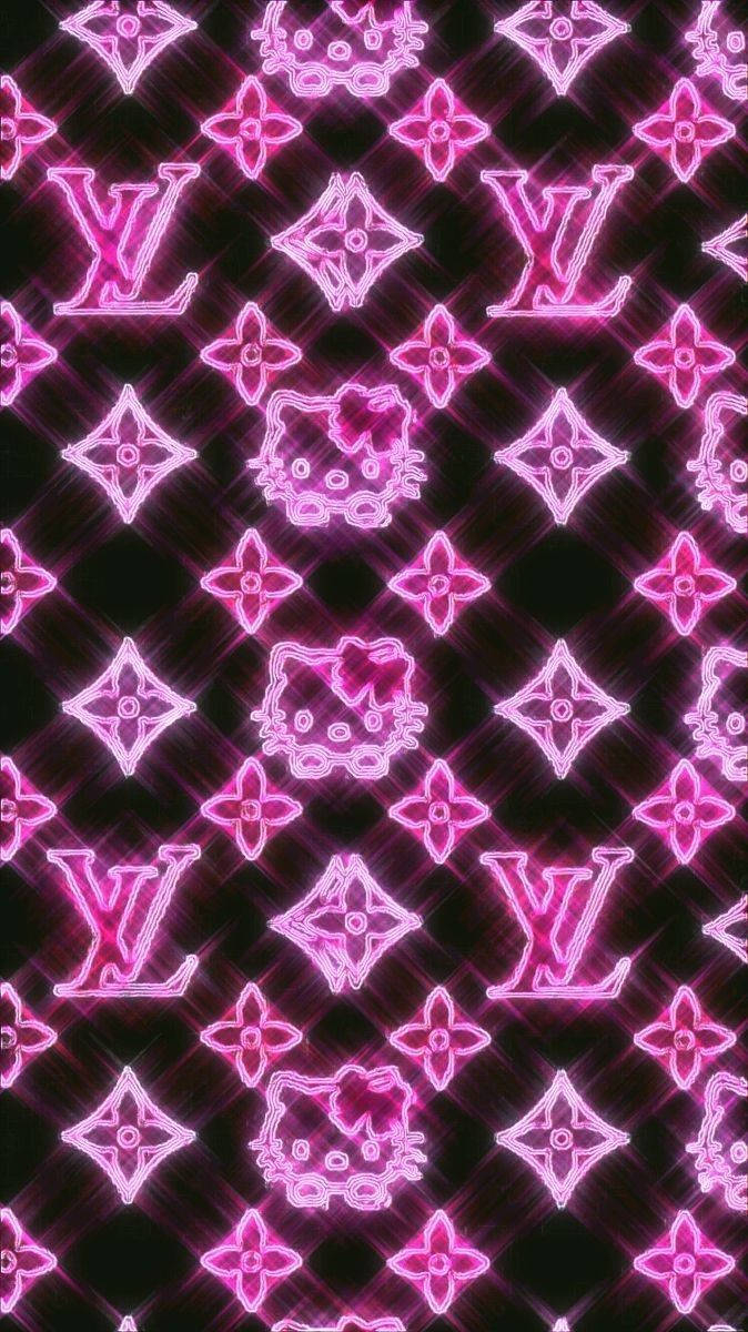 680x1200 Hello Kitty Lv Logo Wallpaper, Phone