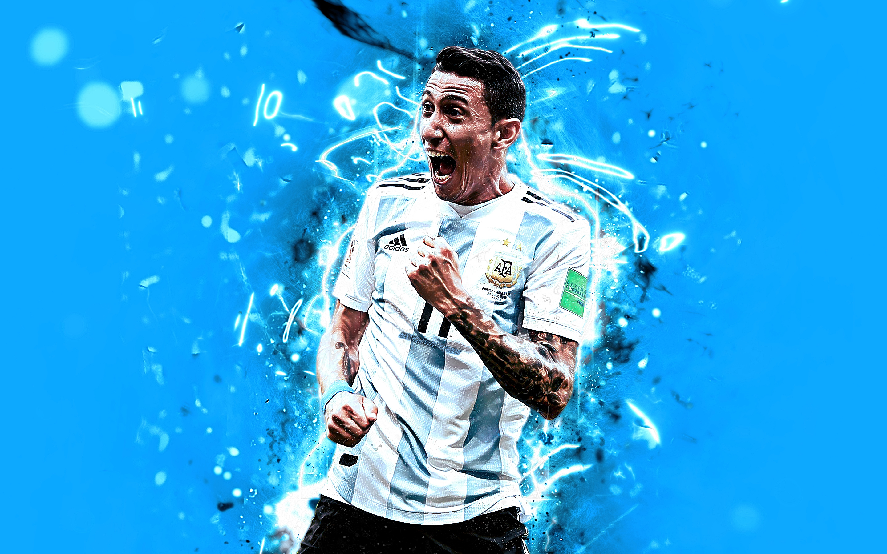 2880x1800 Angel Di Maria, Joy, Argentina National Team, Fan Art, Desktop