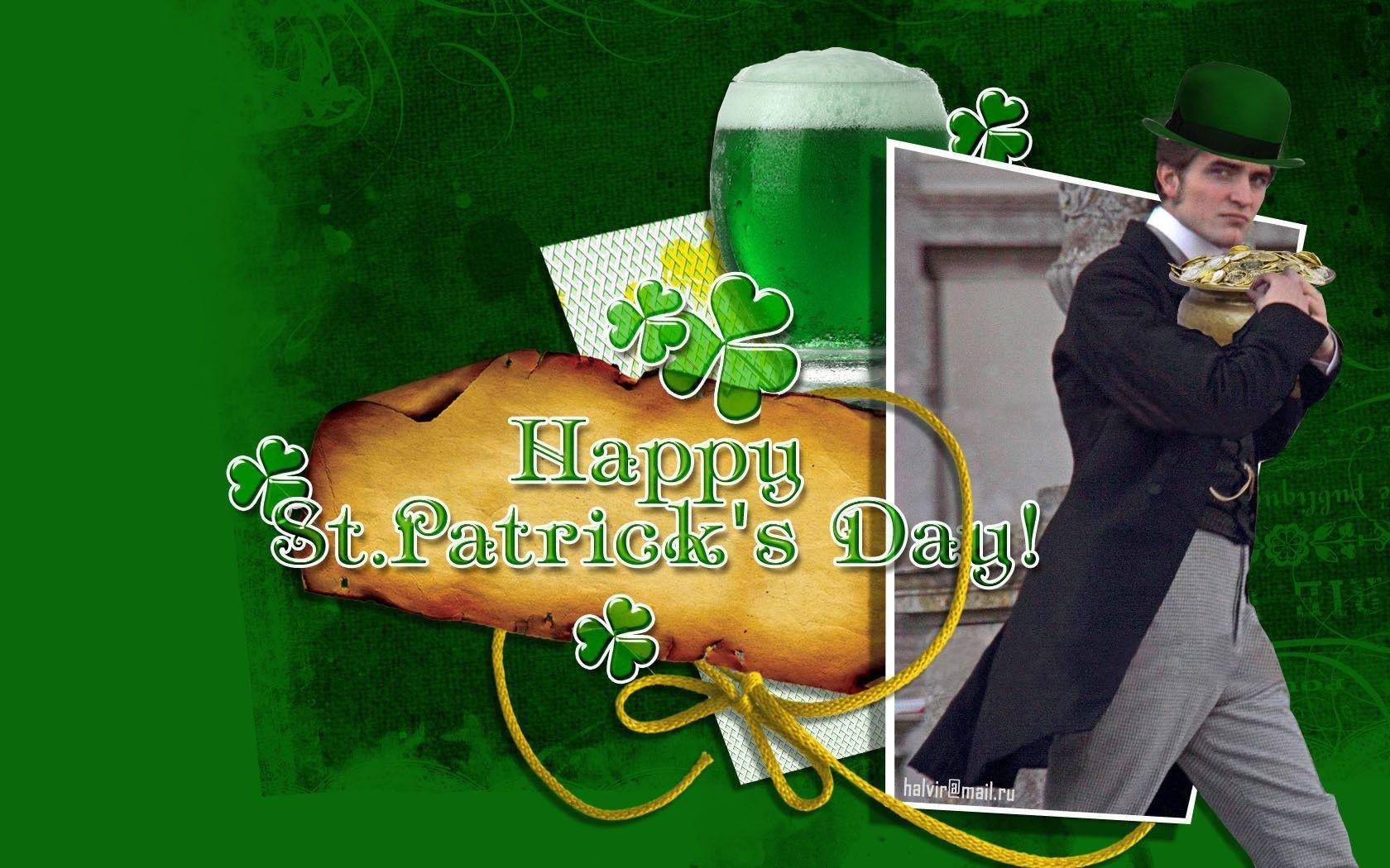 1680x1050 St. Patrick&;s Day Pattinson Wallpaper, Desktop