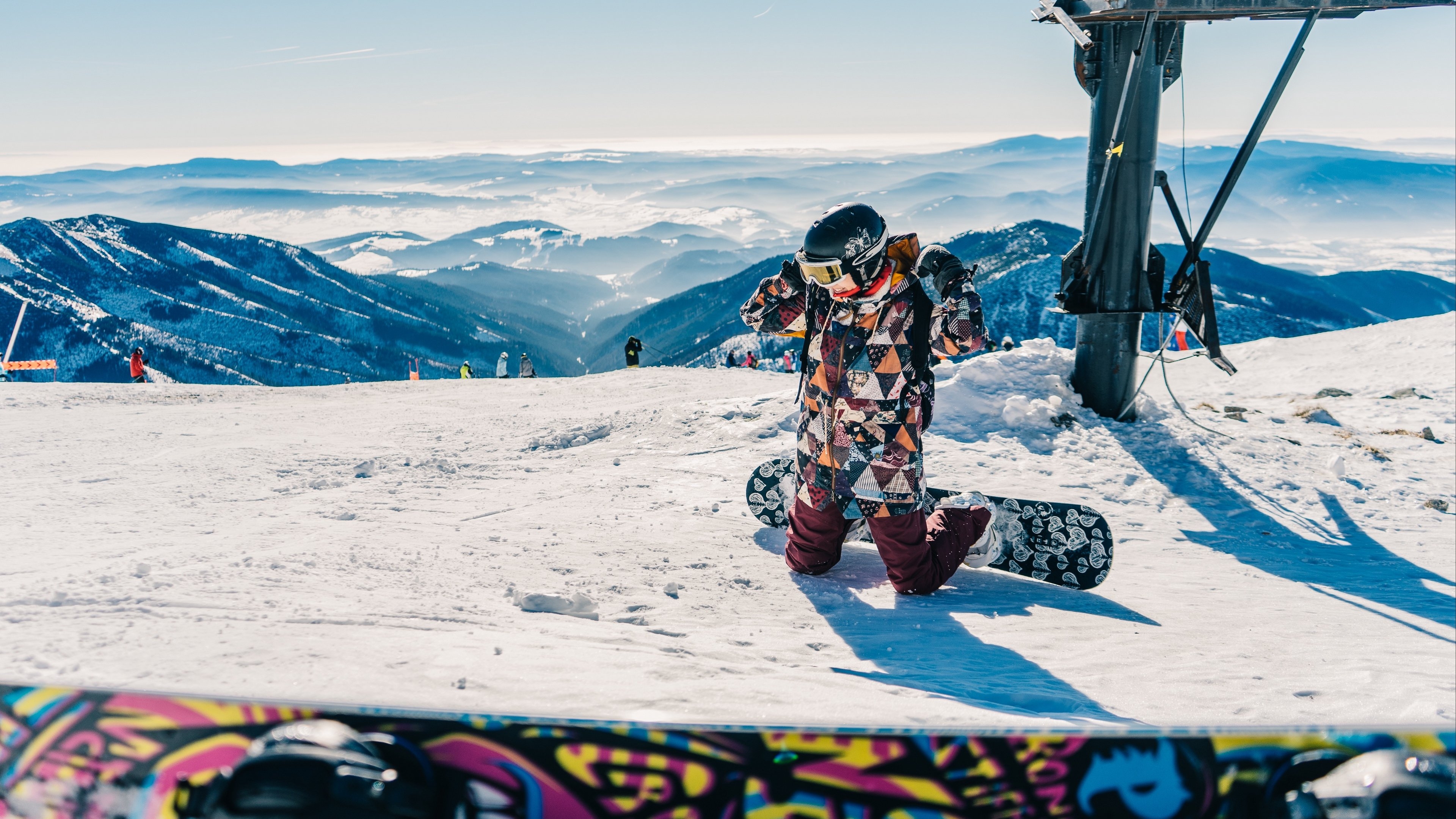 3840x2160 Wallpaper 4k snowboarder, snowboarding, mountain, snow 4k Wallpaper, Desktop