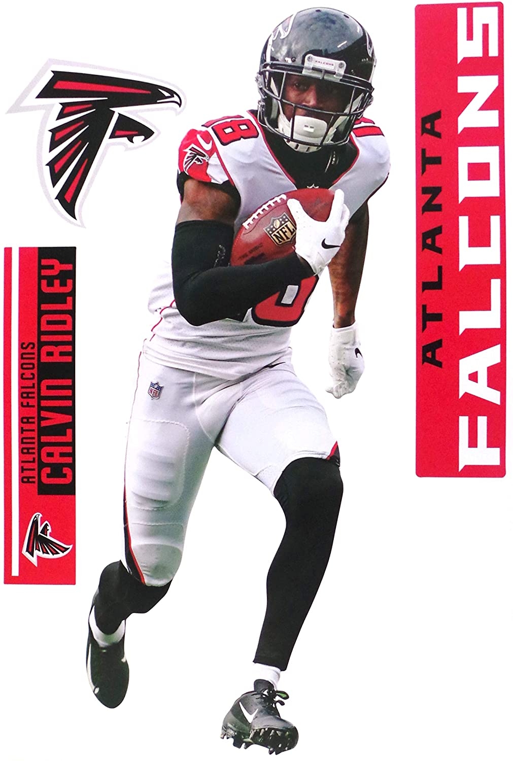 1020x1500 Calvin Ridley FATHEAD TEAMMATE Falcons Logo Set Official NFL Vinyl Graphics 17 INCH: Arts, Crafts & Sewing, Phone