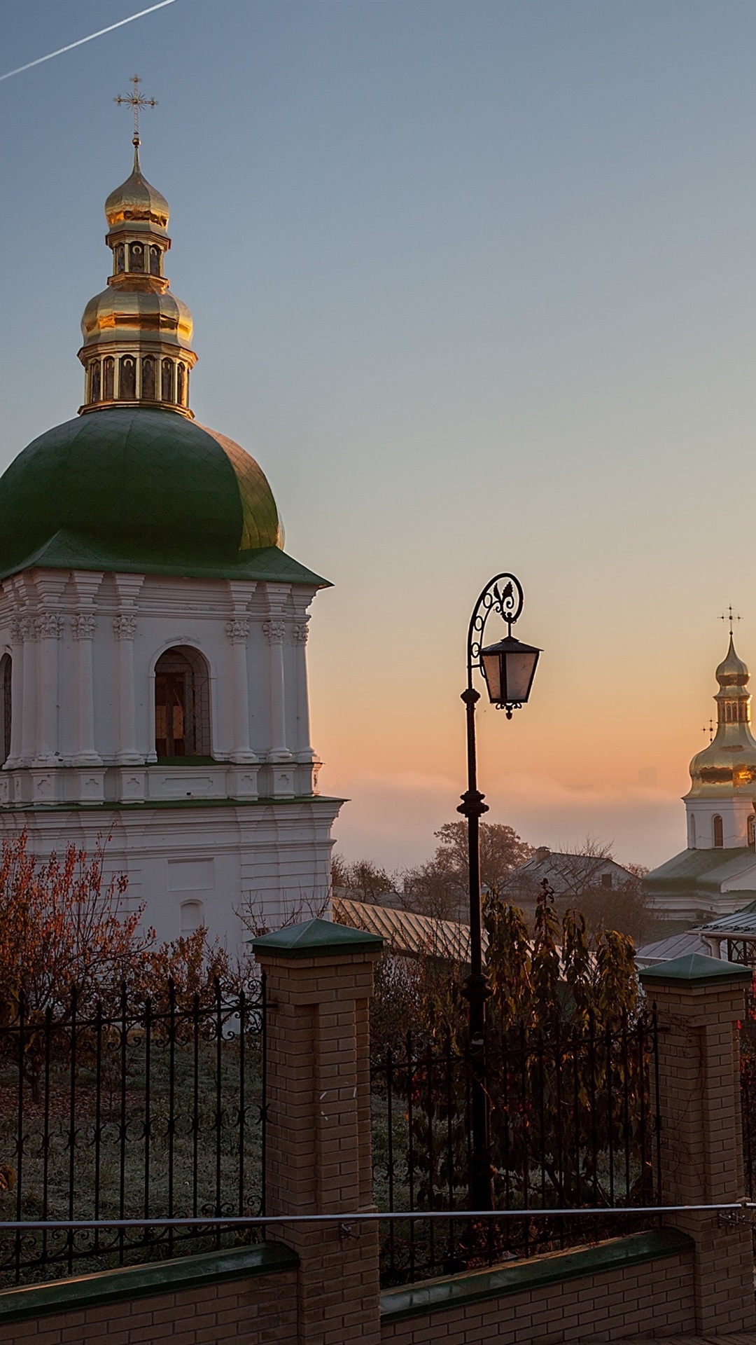 1080x1920 Ukraine, Dawn, Street, Church, Monastery, Sunrise  IPhone 8 7 6 6S Plus Wallpaper, Background, Picture, Image, Phone