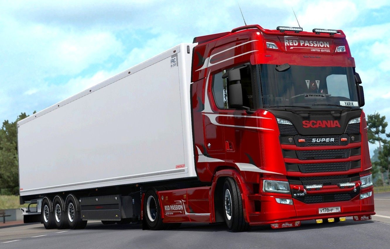 1340x850 Scania Truck Wallpaper Full HD, Desktop