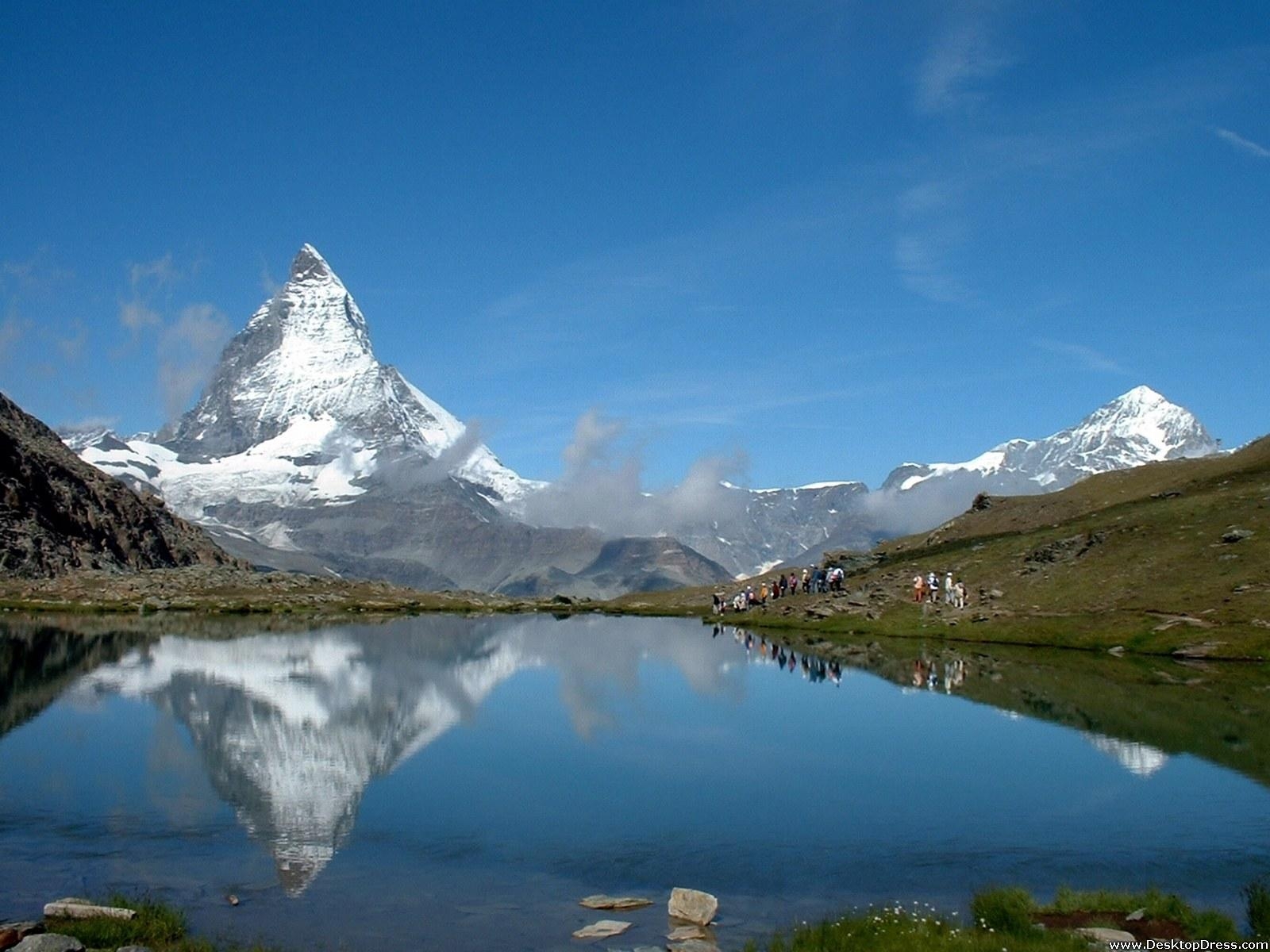 1600x1200 Desktop Wallpaper Natural Background Matterhorn, Stellisee, Desktop