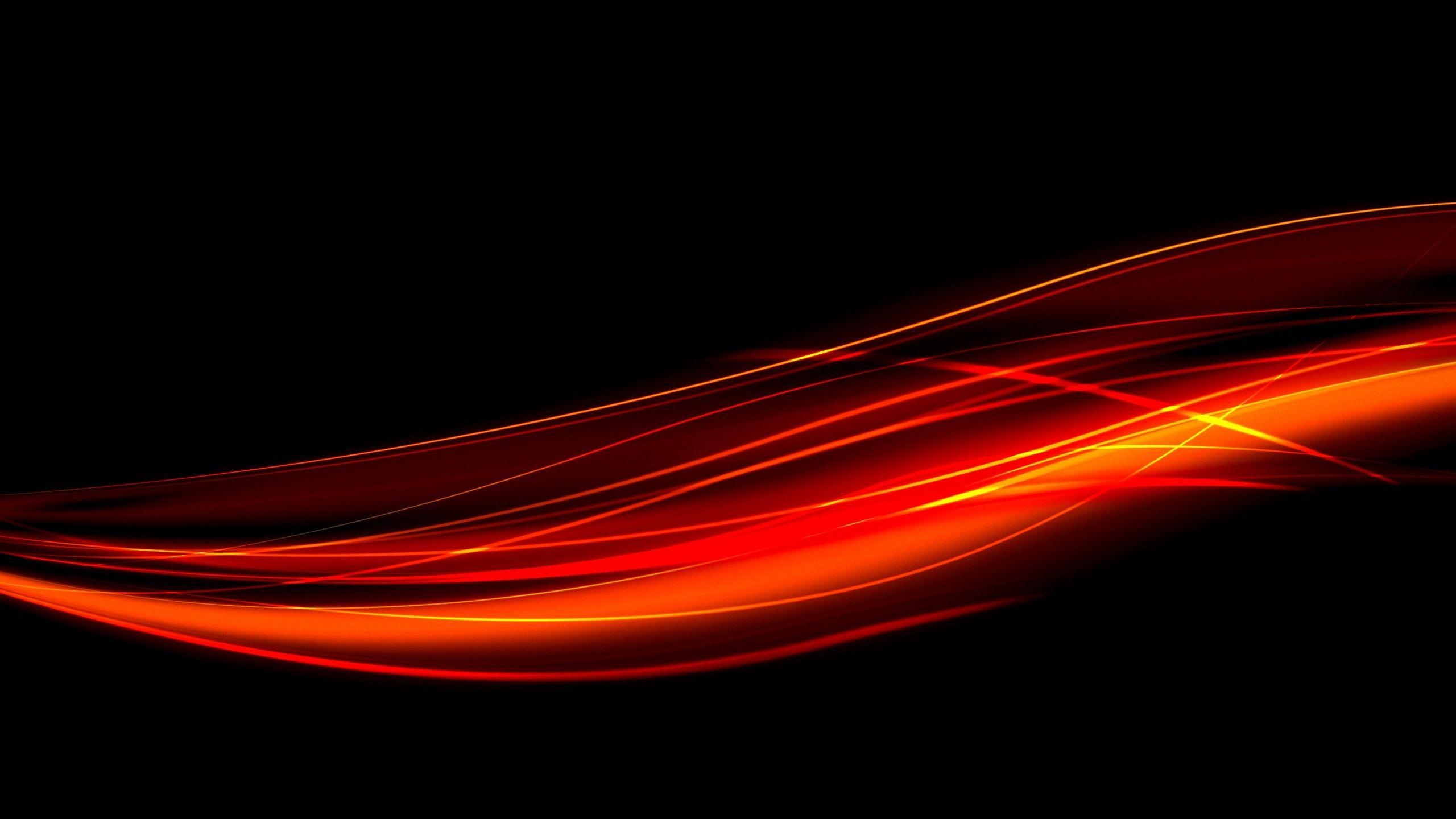 2560x1440 Black And Orange Wallpaper HD, Desktop