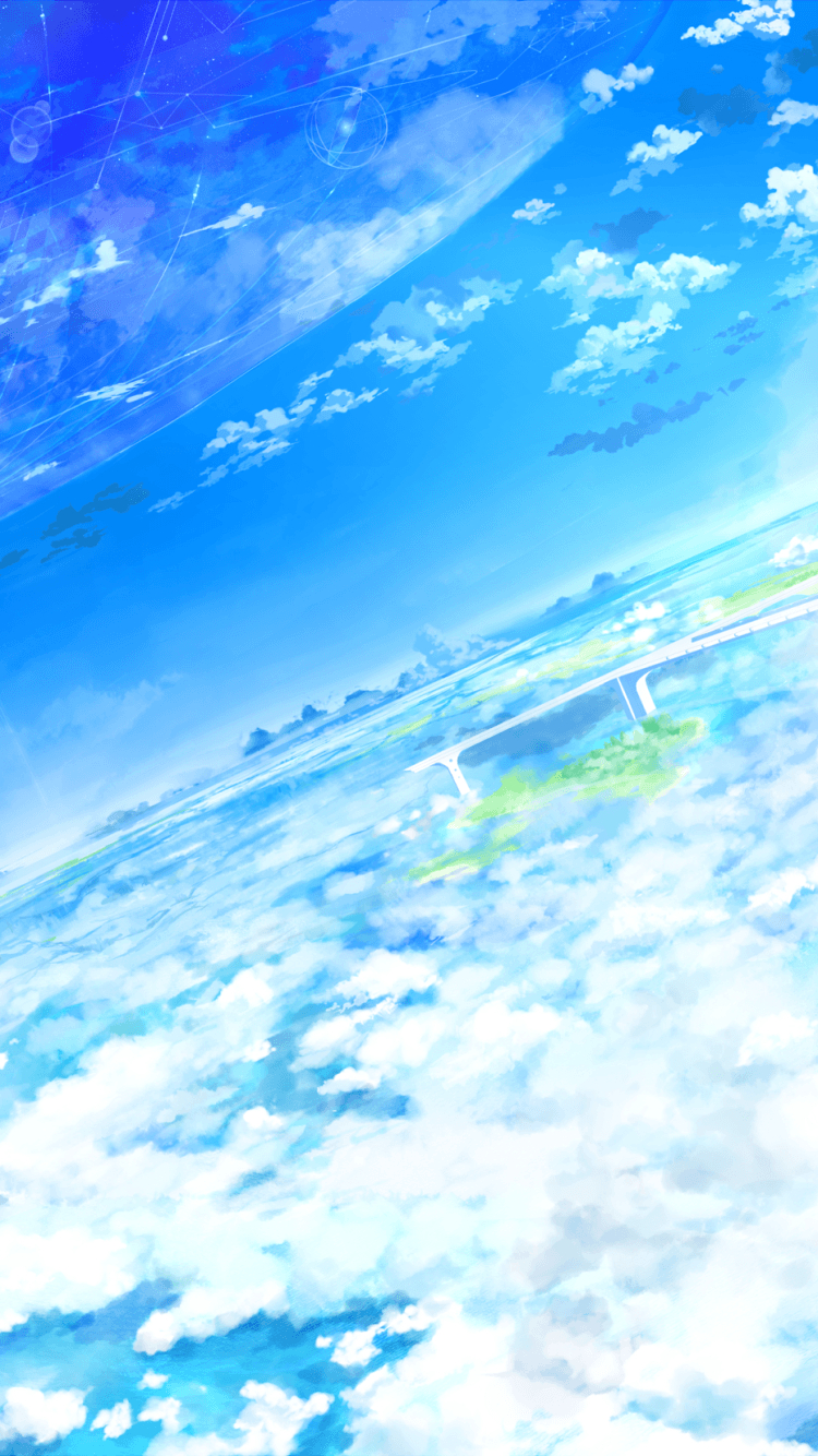 750x1340 Anime Phone Wallpaper Sky, Phone