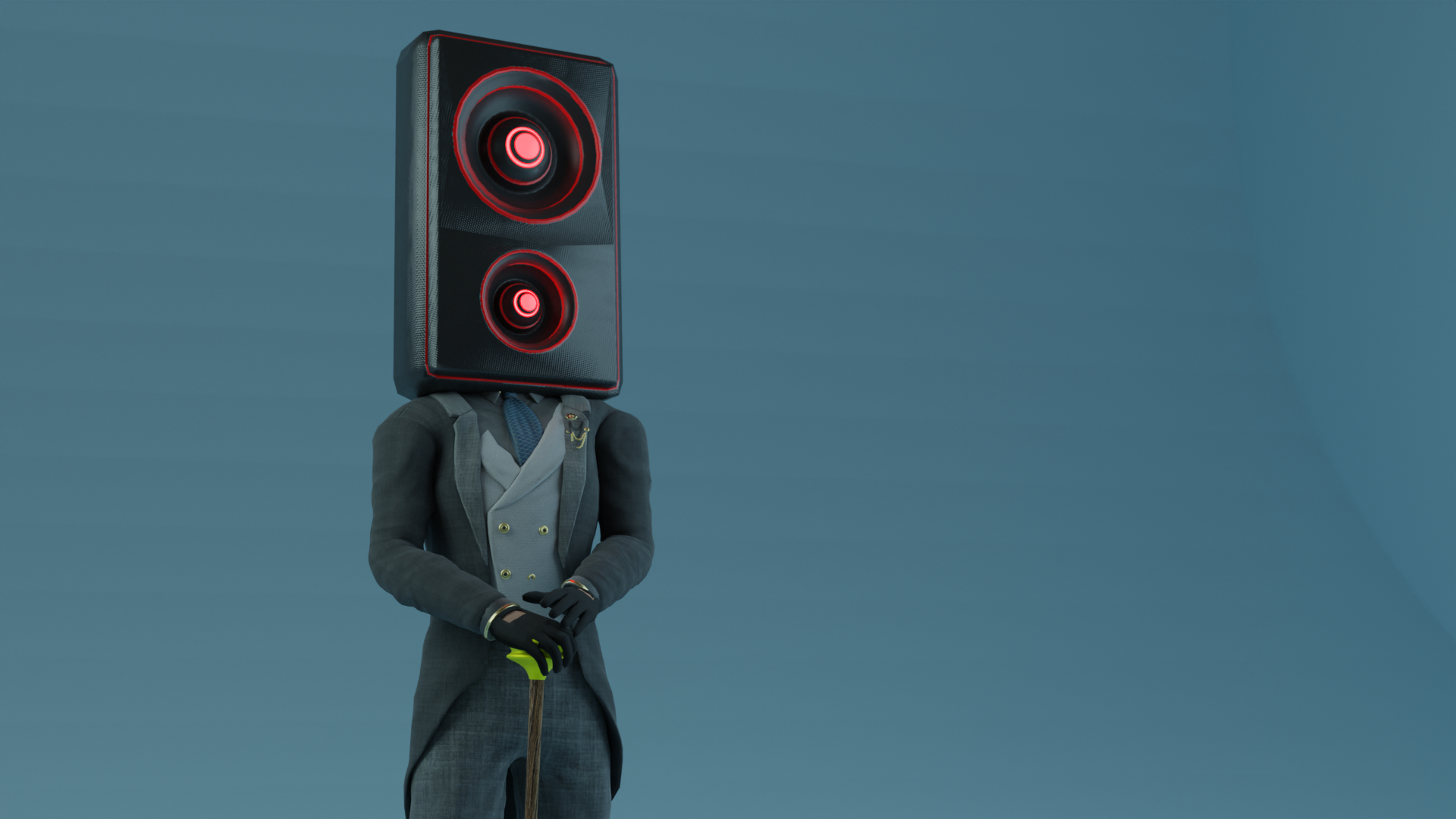 1920x1080 OBJ file Skibidi toilet (fancy speaker man)・Design to download and 3D print・Cults, Desktop