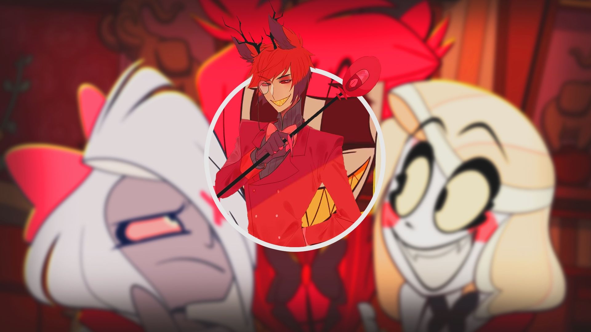 1920x1080 anime, anime boys, Hazbin Hotel, Alastor Hazbin Hotel, Desktop