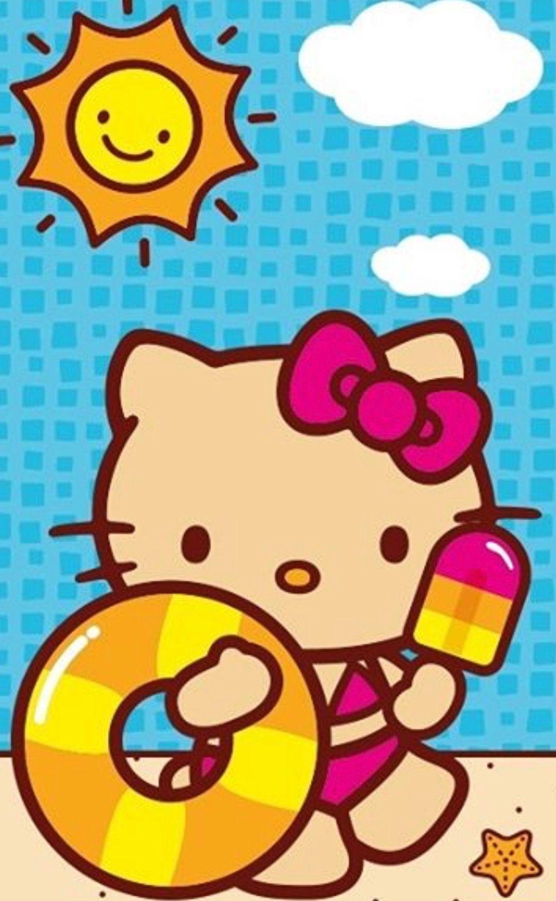 1130x1820 Hello Kitty Hawaii HD Wallpaper Free Hello Kitty Hawaii HD Background, Phone