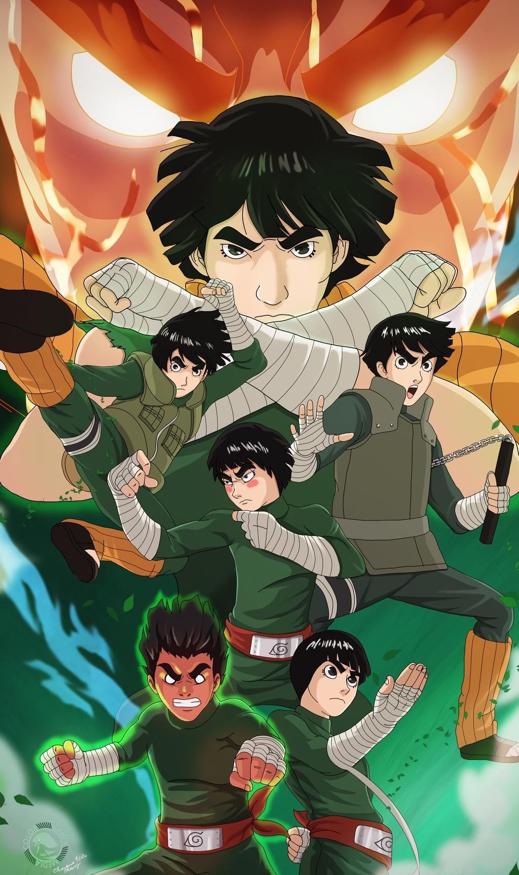 1030x1730 Rock lee cartoon Wallpaper Download, Phone