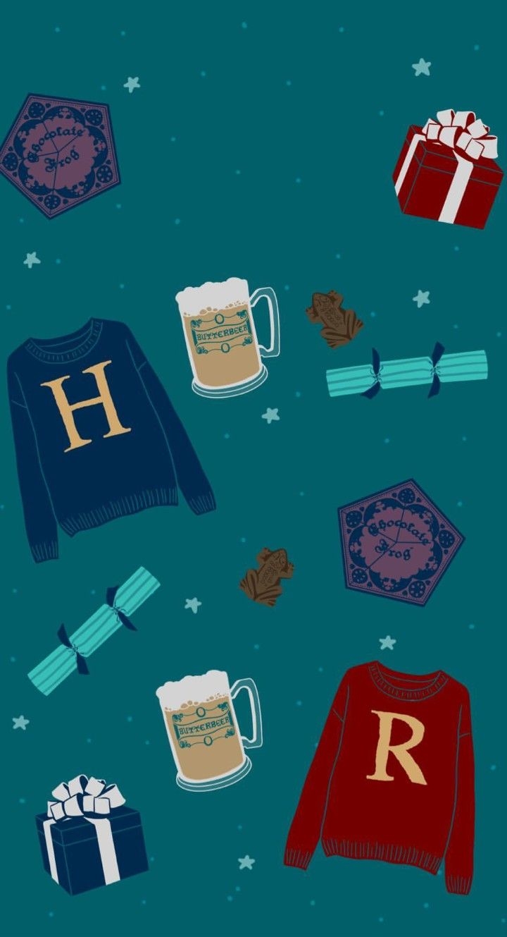 720x1330 HarryPotter Christmas background, Phone