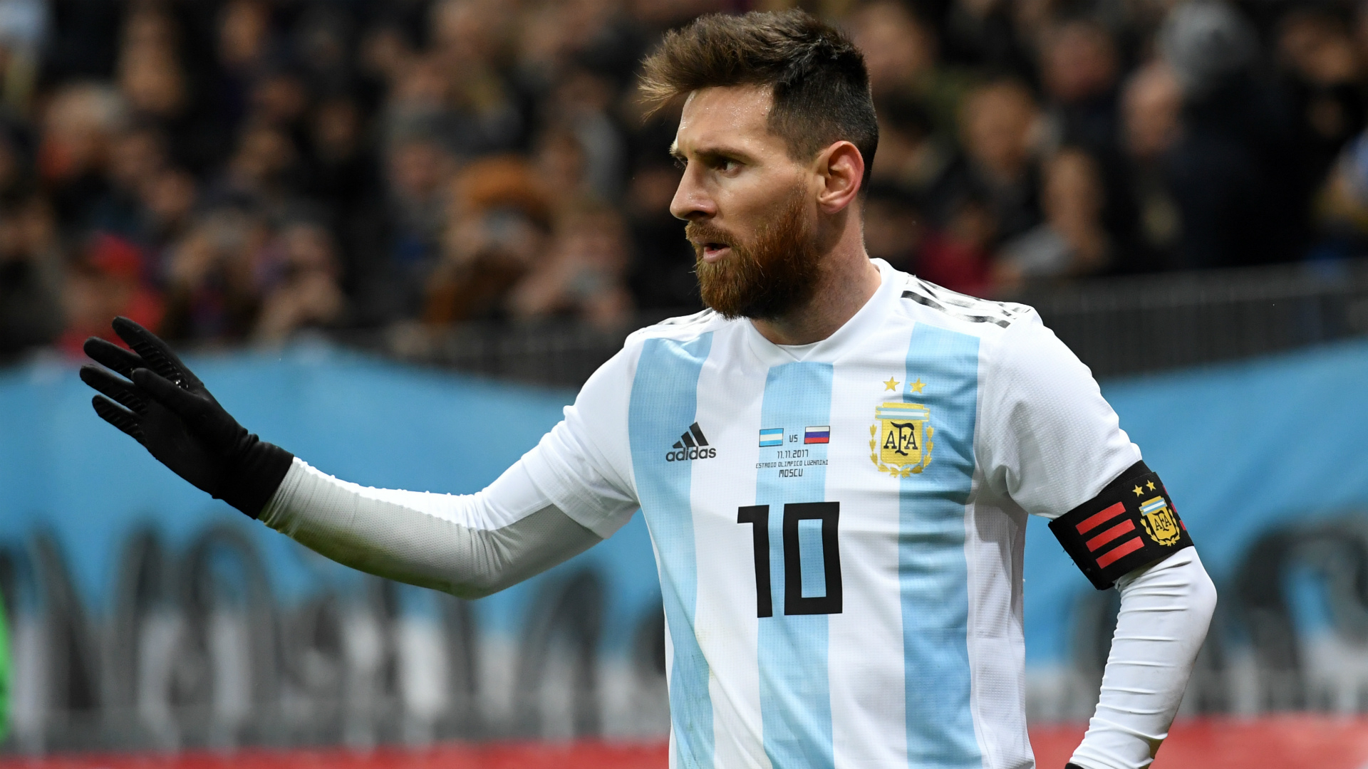 1920x1080 World Cup 2018: Barcelona superstar Lionel Messi won't quit Argentina if global glory eludes him again. Goal.com US, Desktop