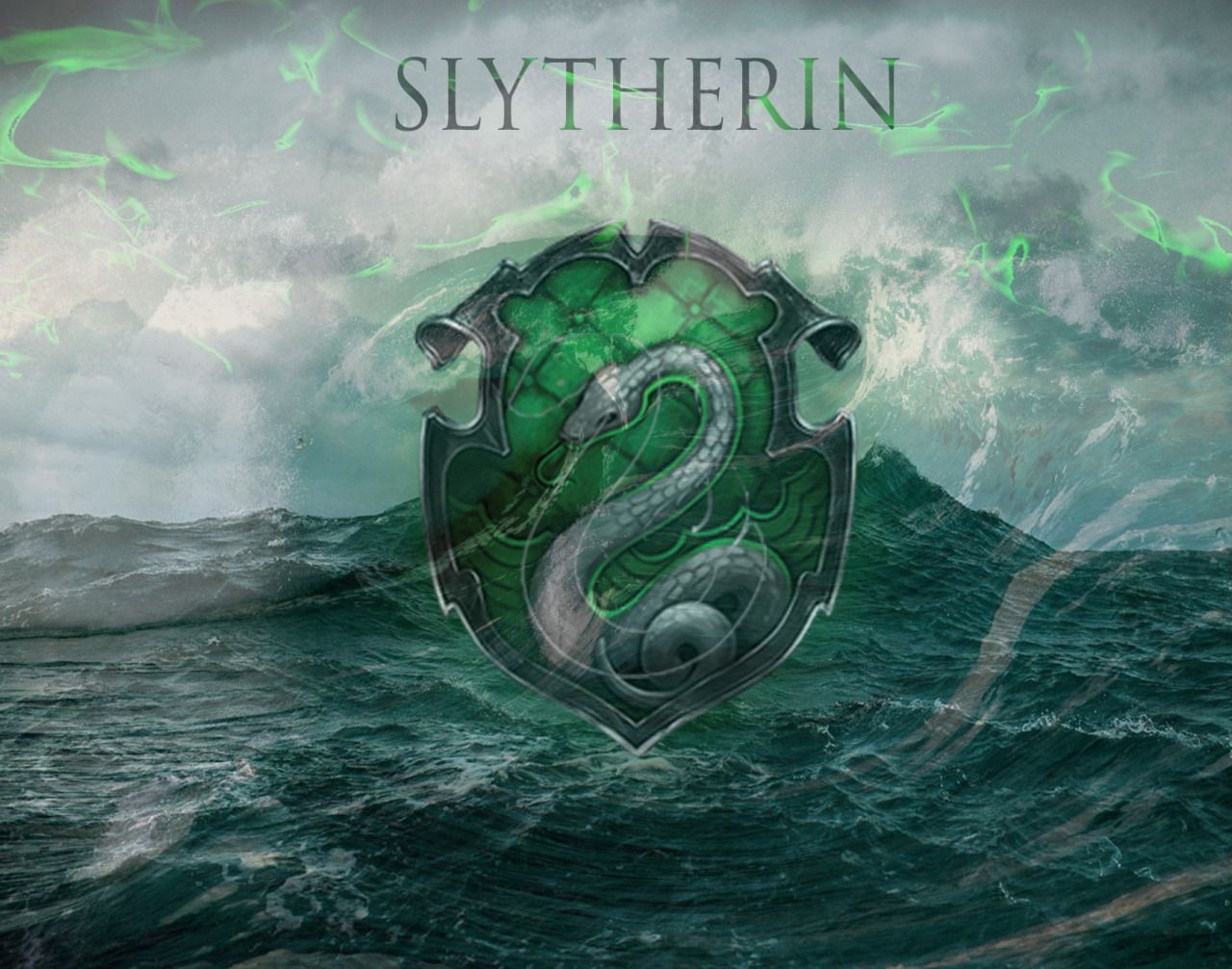 1280x1010 Slytherin Crest Wallpaper Live Wallpaper HD, Desktop