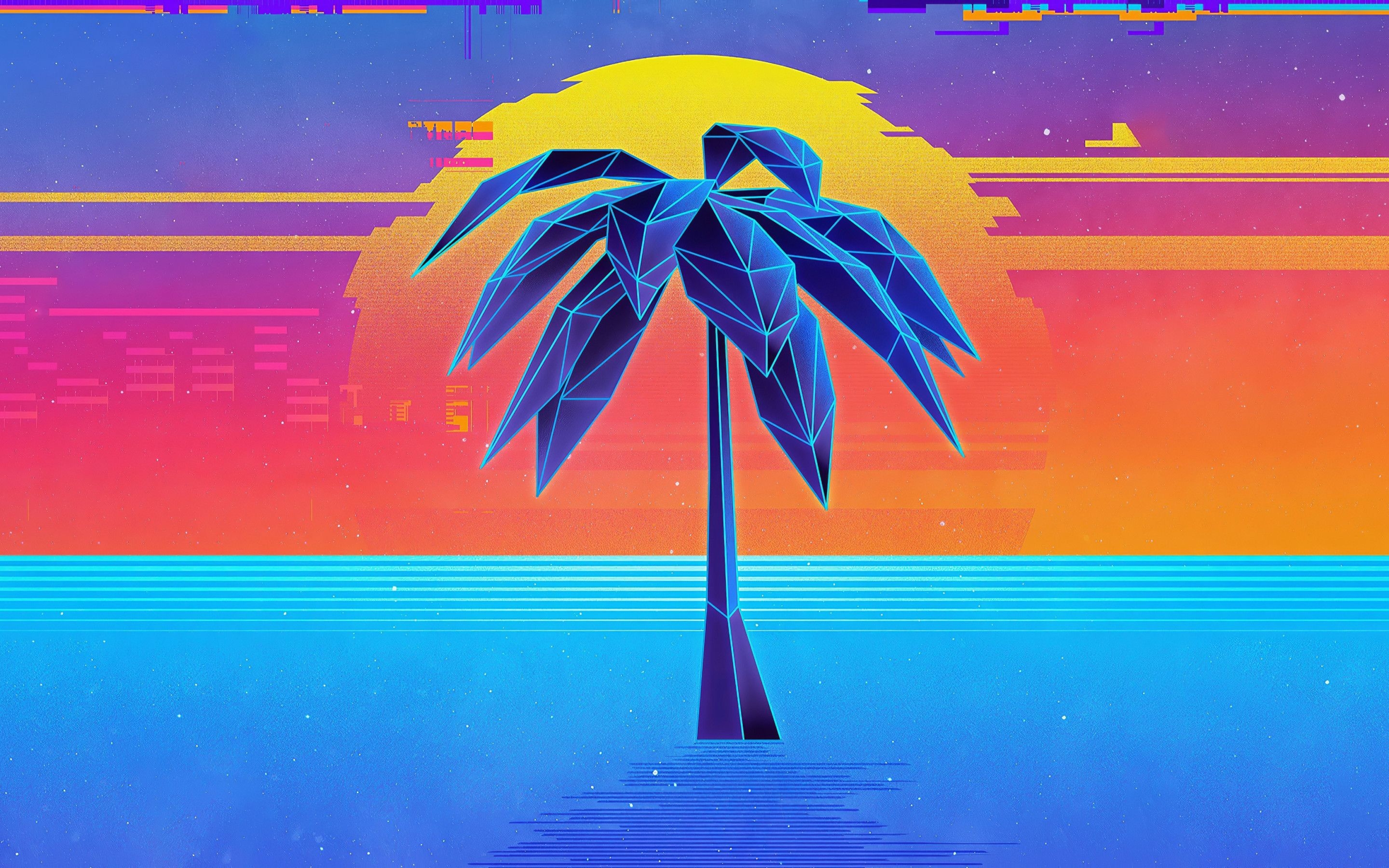 2880x1800 Palm Tree Retro Synthwave 4k Macbook Pro Retina HD 4k, Desktop