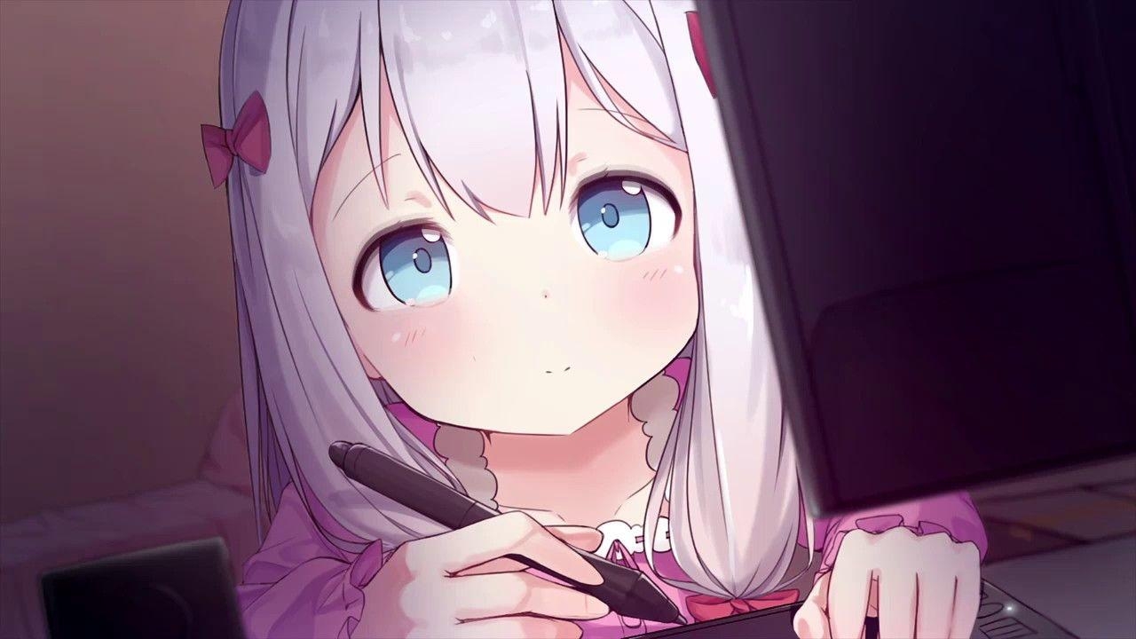 1280x720 Animated Wallpaper Cute Anime Girl, Desktop