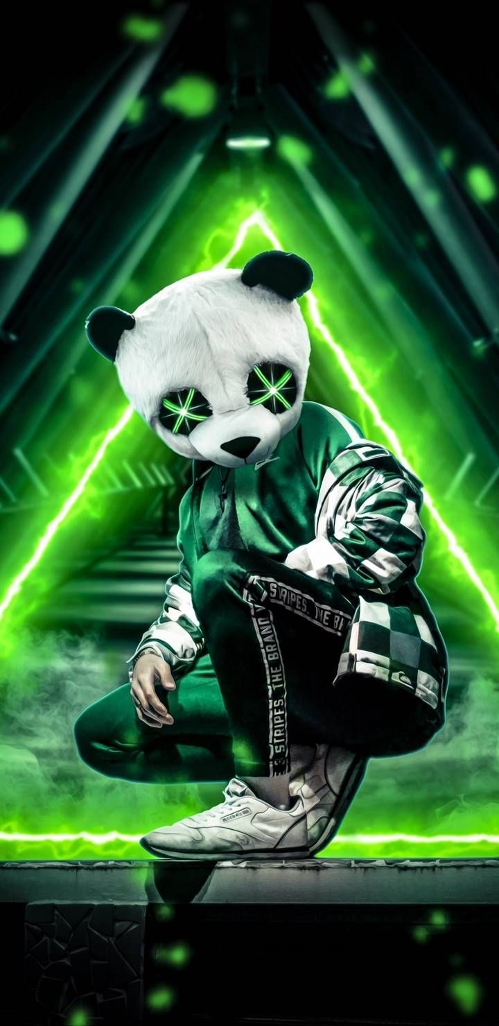 720x1480 Panda Neon iPhone Wallpaper. Panda wallpaper, Cool, Phone