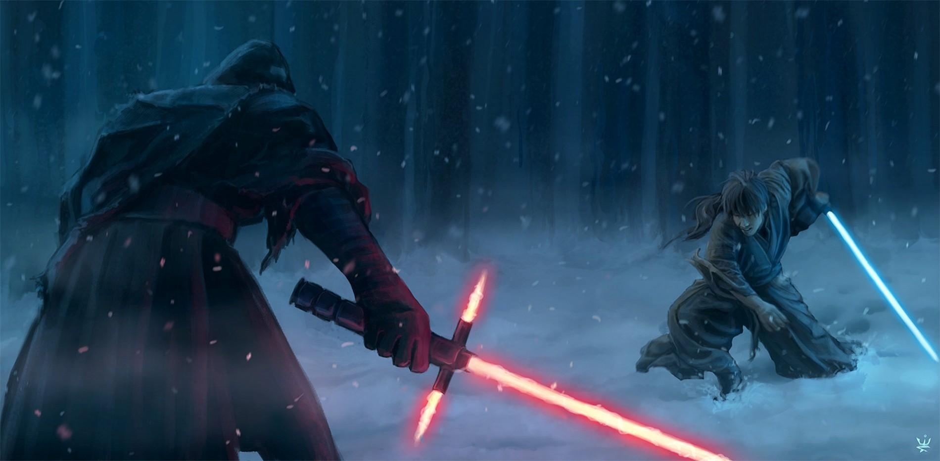 1900x940 Star Wars Jedi Vs Sith Wallpaper, Dual Screen