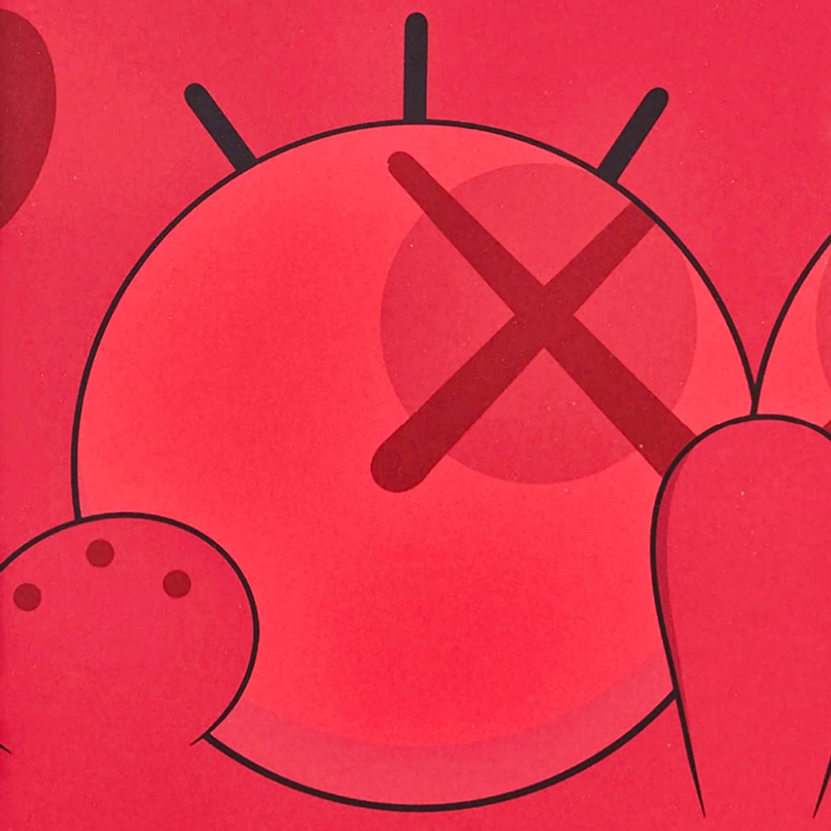 1200x1200 KAWS's Kawsbob (Red) Print, Phone