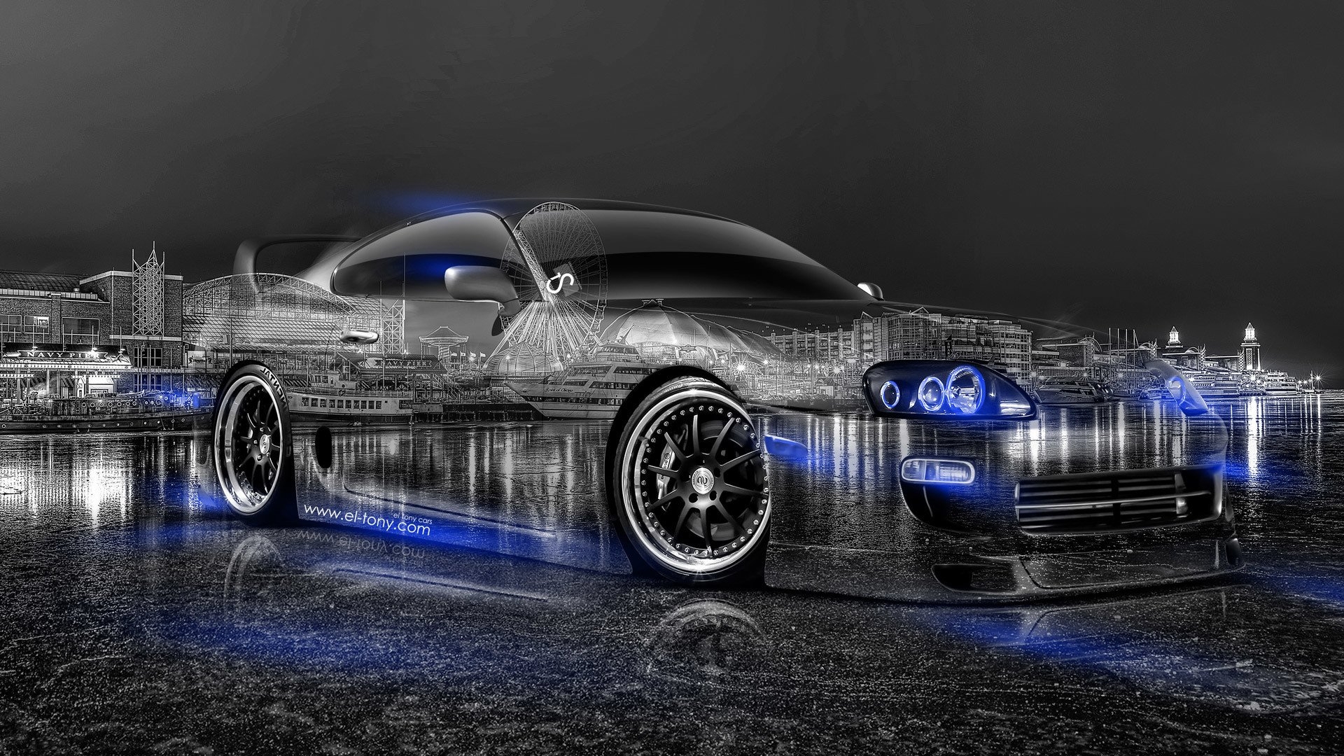 1920x1080 1920x Toyota Supra Jdm Tuning Super Crystal City, Desktop