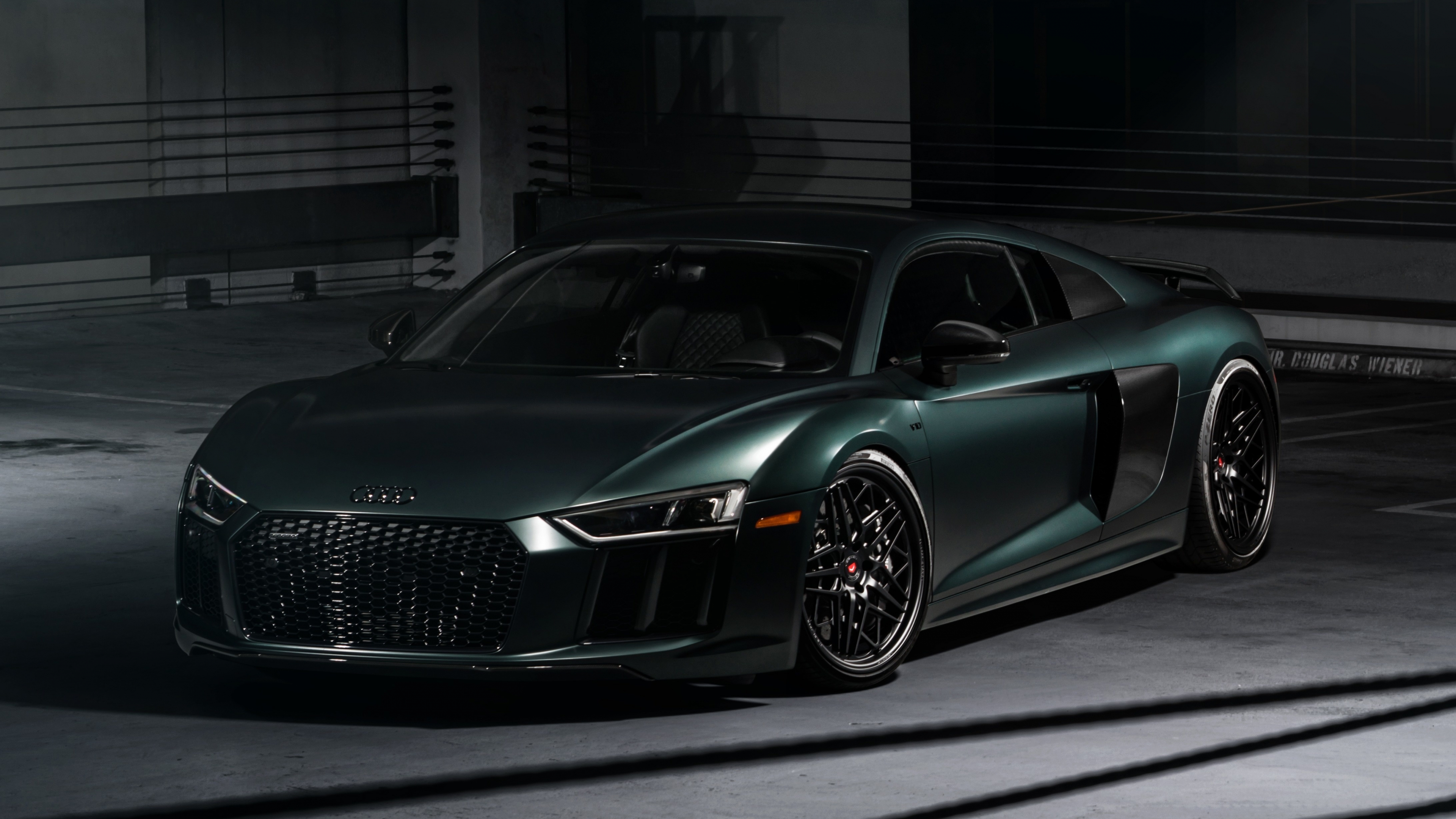 3840x2160 Download  basement, dark green, audi r8 4k wallpaper, uhd wallpaper, 16:9 widescreen wallpaper,  HD image, background, 8297, Desktop