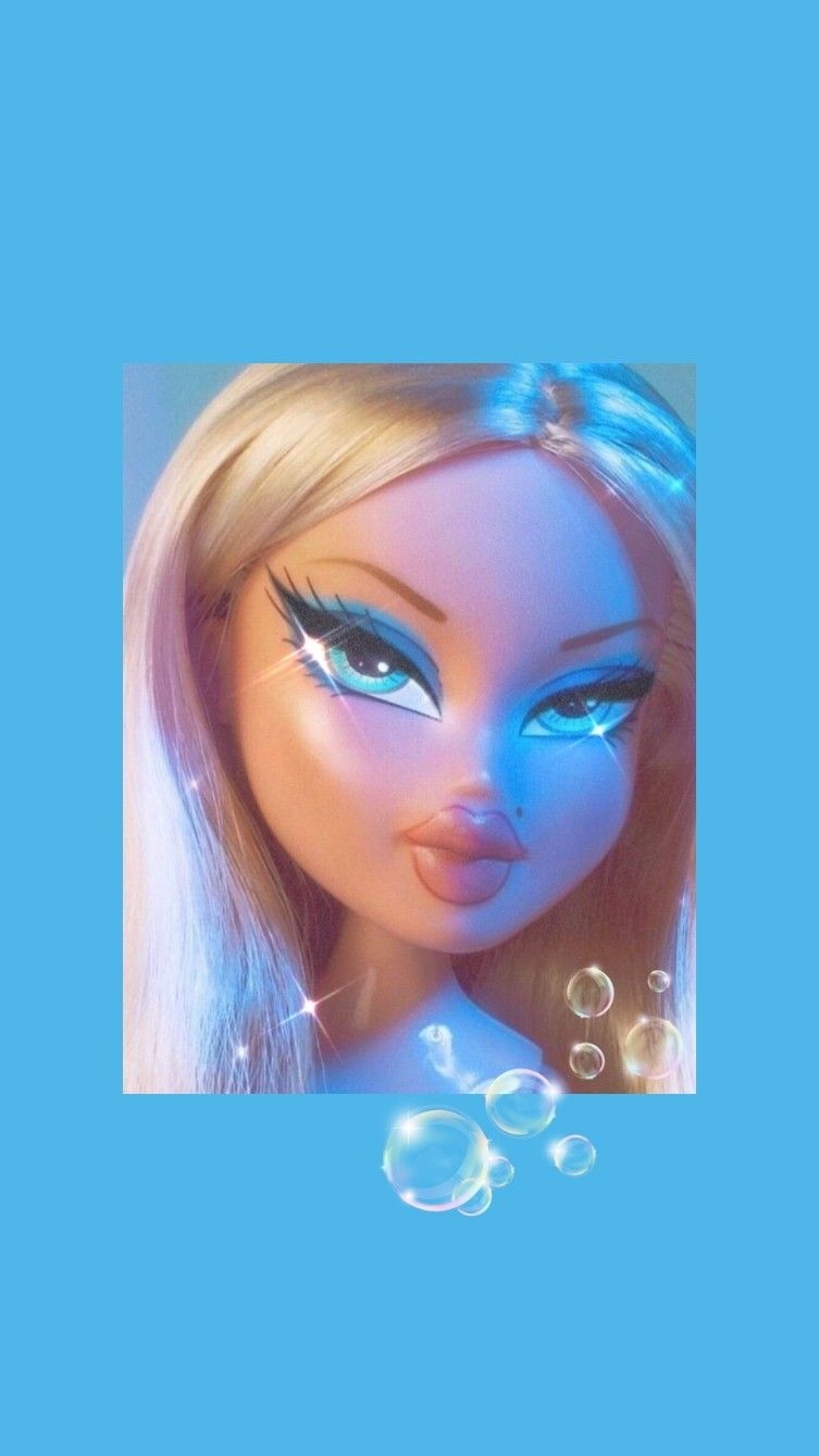 760x1340 aesthetic bratz wallpaper created by sagittarius_warrior27. Cute blue wallpaper, Blue aesthetic pastel, Light blue aesthetic, Phone