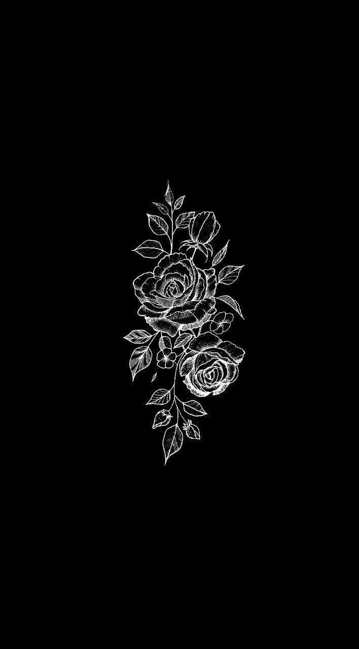 710x1280 wallpaper. Black flowers wallpaper, Dark wallpaper, Black aesthetic wallpaper, Phone