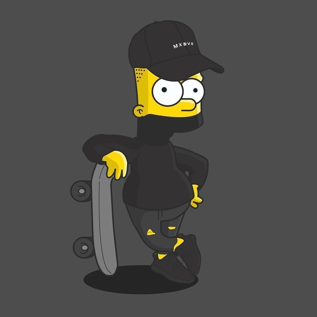 1080x1080 BAPE Bart Simpson Wallpaper.com, Phone