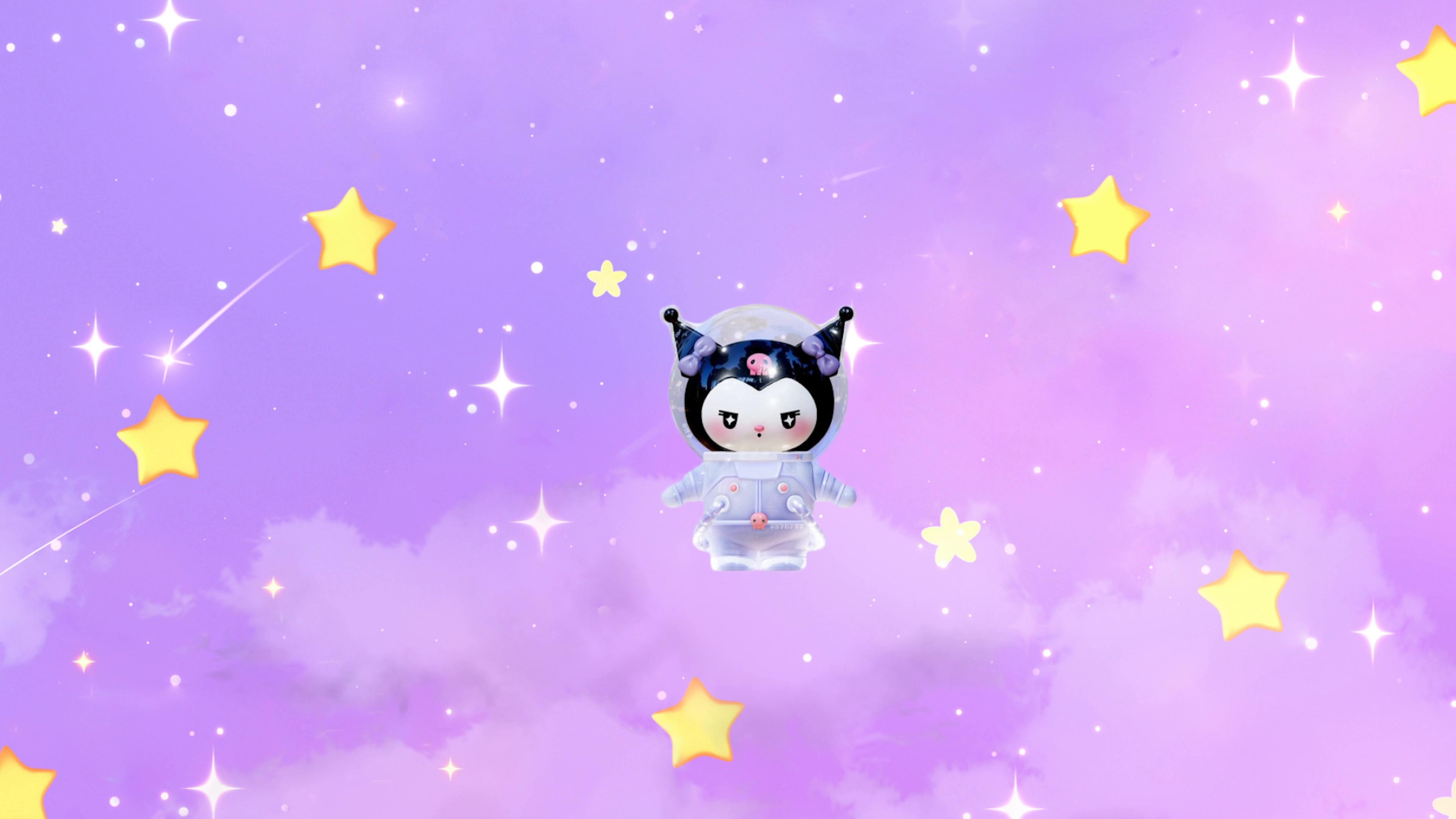 3840x2160 Kuromi In Space (Hello Kitty) Live Wallpaper, Desktop