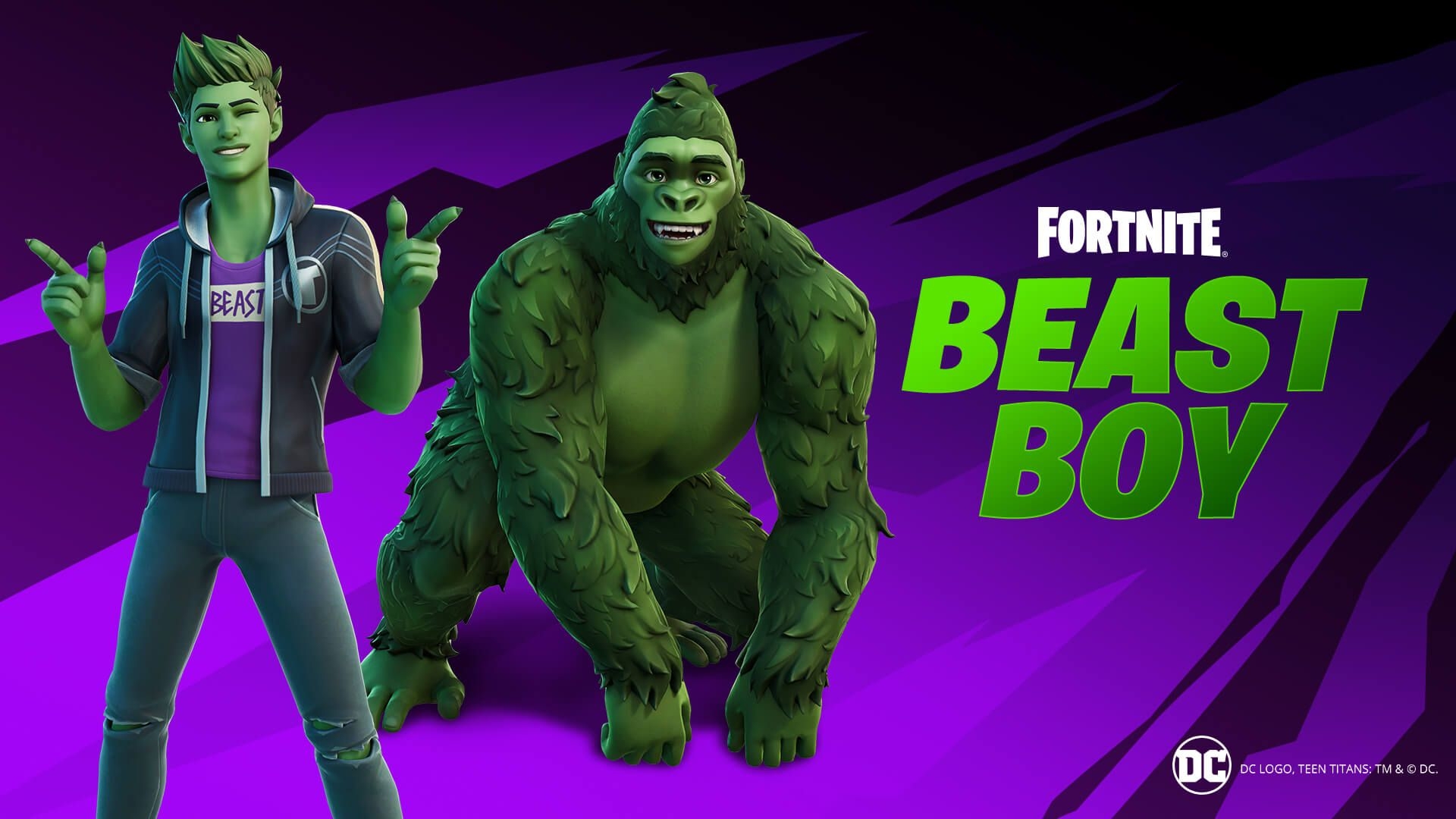 1920x1080 DC's Beast Boy Unites with Raven in Fortnite to Unlock His Outfit Early with the Teen Titans Cup!, Desktop