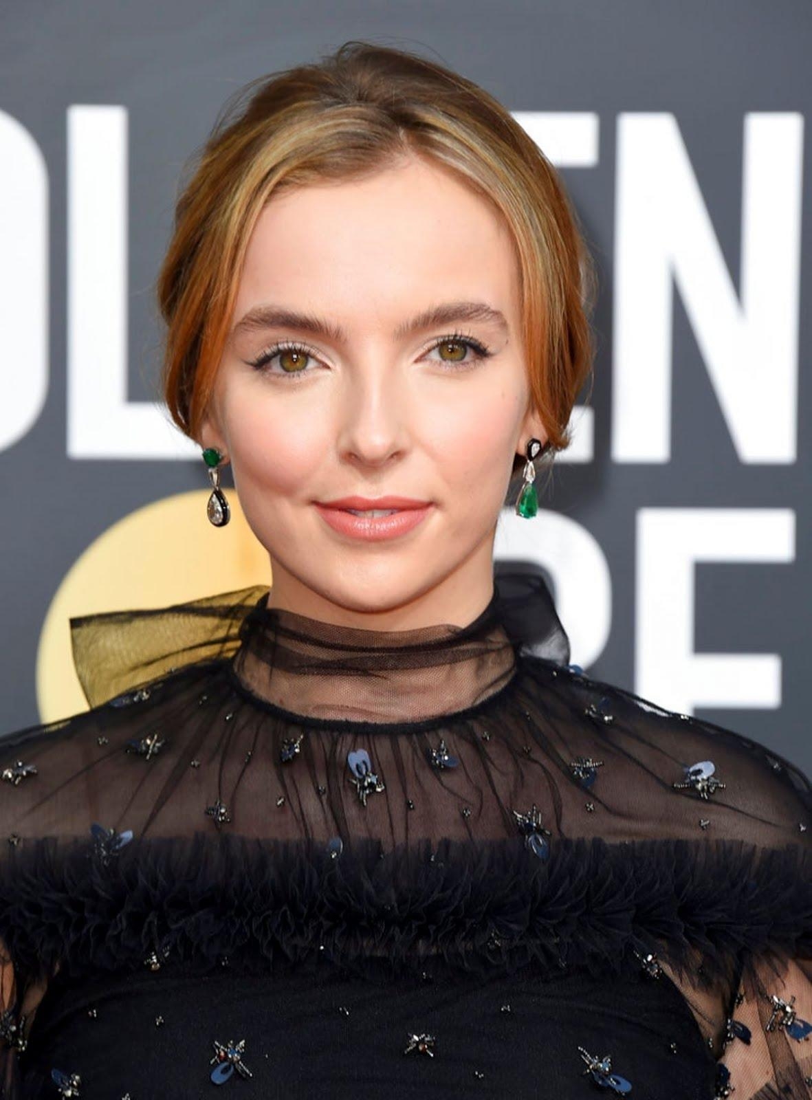 1190x1600 Golden Globe Awards: Jodie Comer looks so hot in Black Dress, Phone