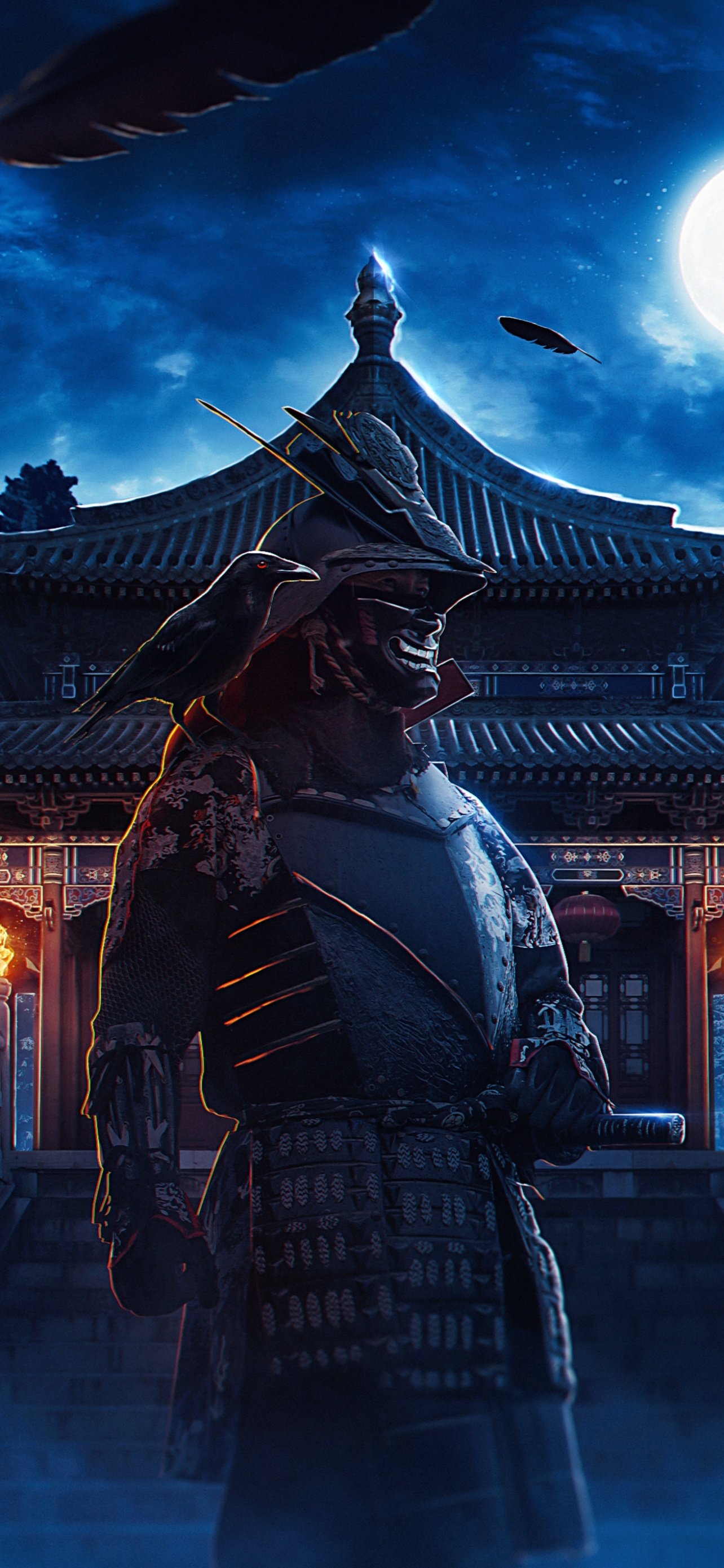 1290x2780 Samurai Wallpaper 4K, Bushido, Warrior, Japan, Middle Ages, Graphics CGI, Phone