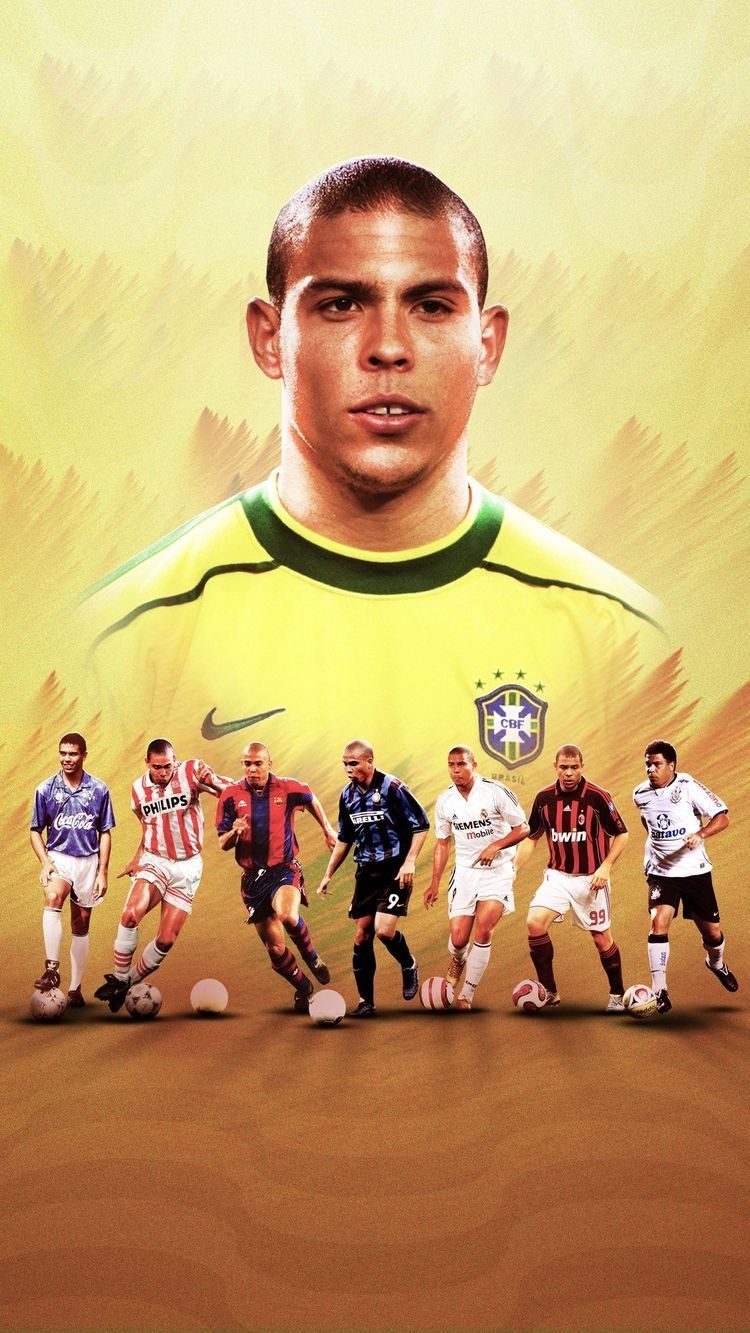 750x1340 Ronaldo Nazario. Neymar football, Brazil football team, Football image, Phone