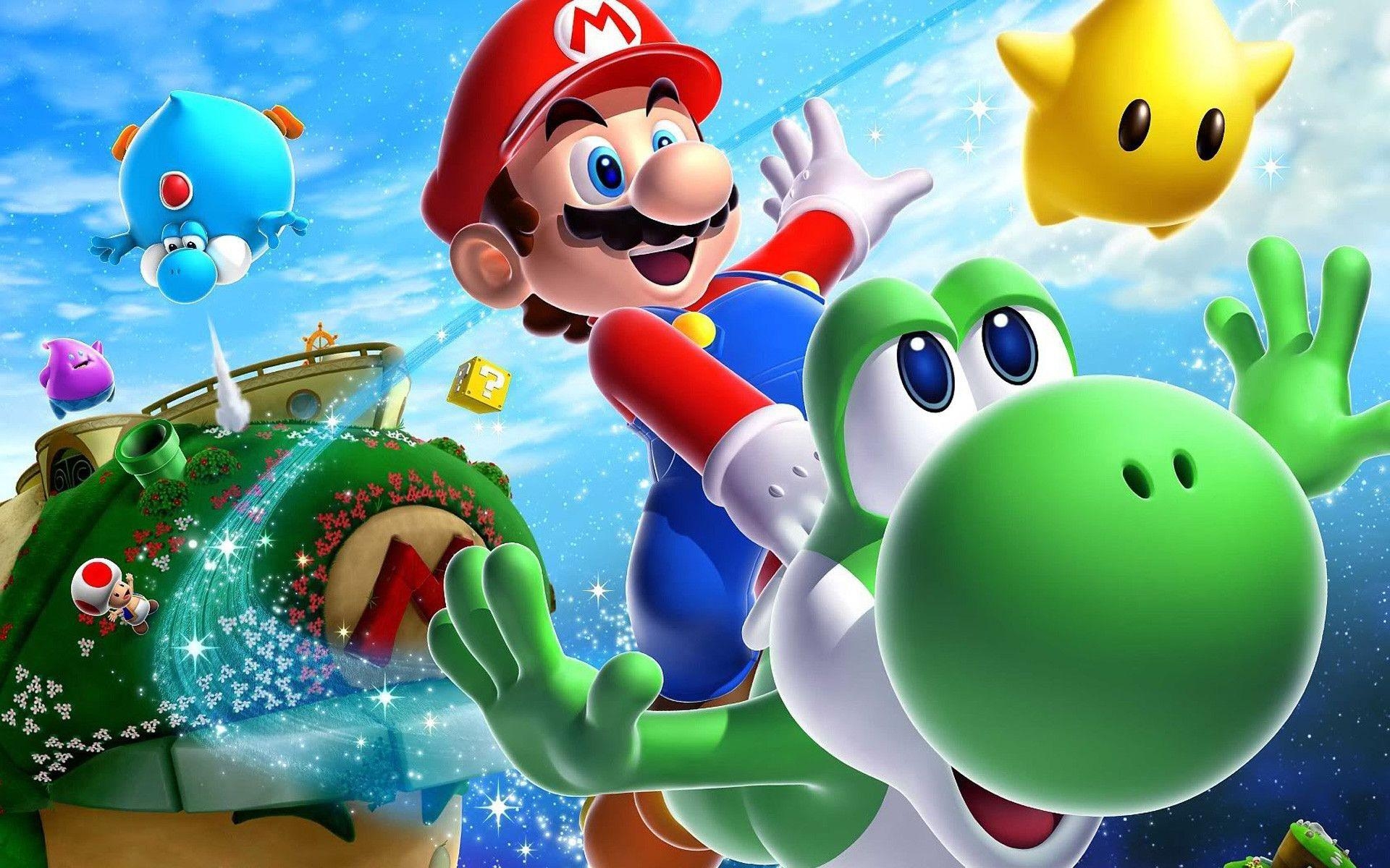 1920x1200 HD Wii Wallpaper, Mario Kart, Super Mario Galaxy 2, Toad, Desktop