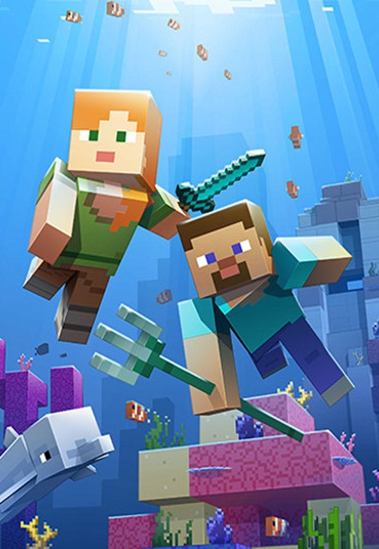 750x1080 Minecraft's Aquatic Update launches on Xbox One, Window 10 Mobile & PC. Minecraft wallpaper, Minecraft picture, Minecraft art, Phone