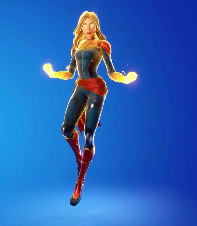 650x750 Captain Marvel Fortnite wallpaper, Phone