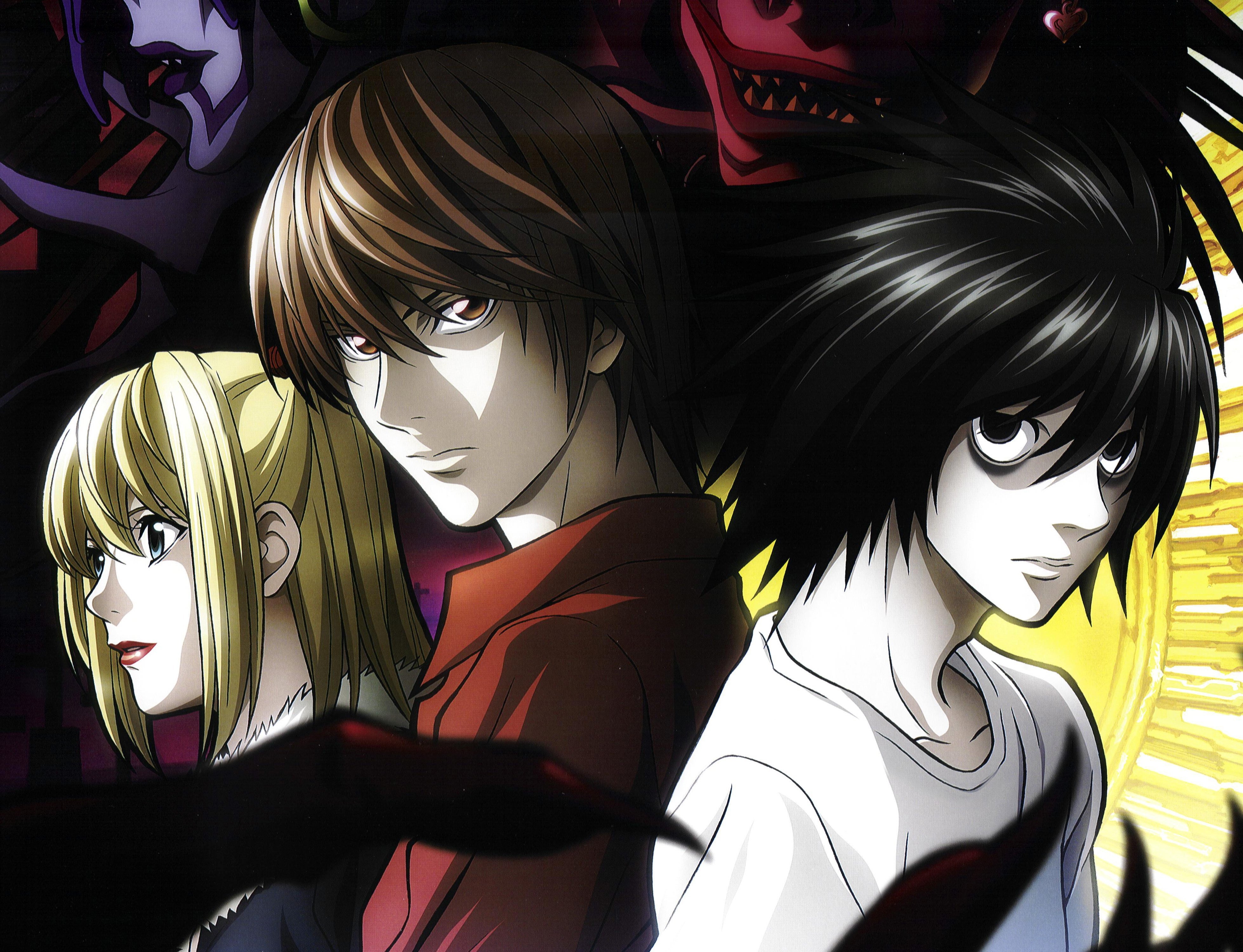 3920x3000 Download wallpaper  death note, yagami light, kira, l, Desktop