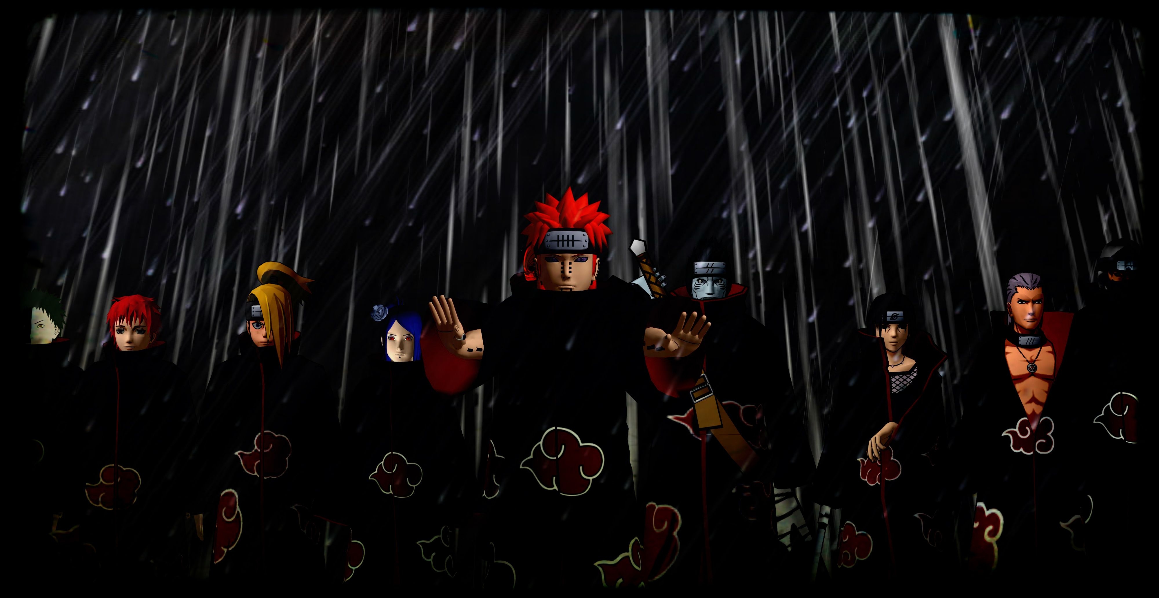 4000x2070 Akatsuki Wallpaper. Naruto Akatsuki, Desktop