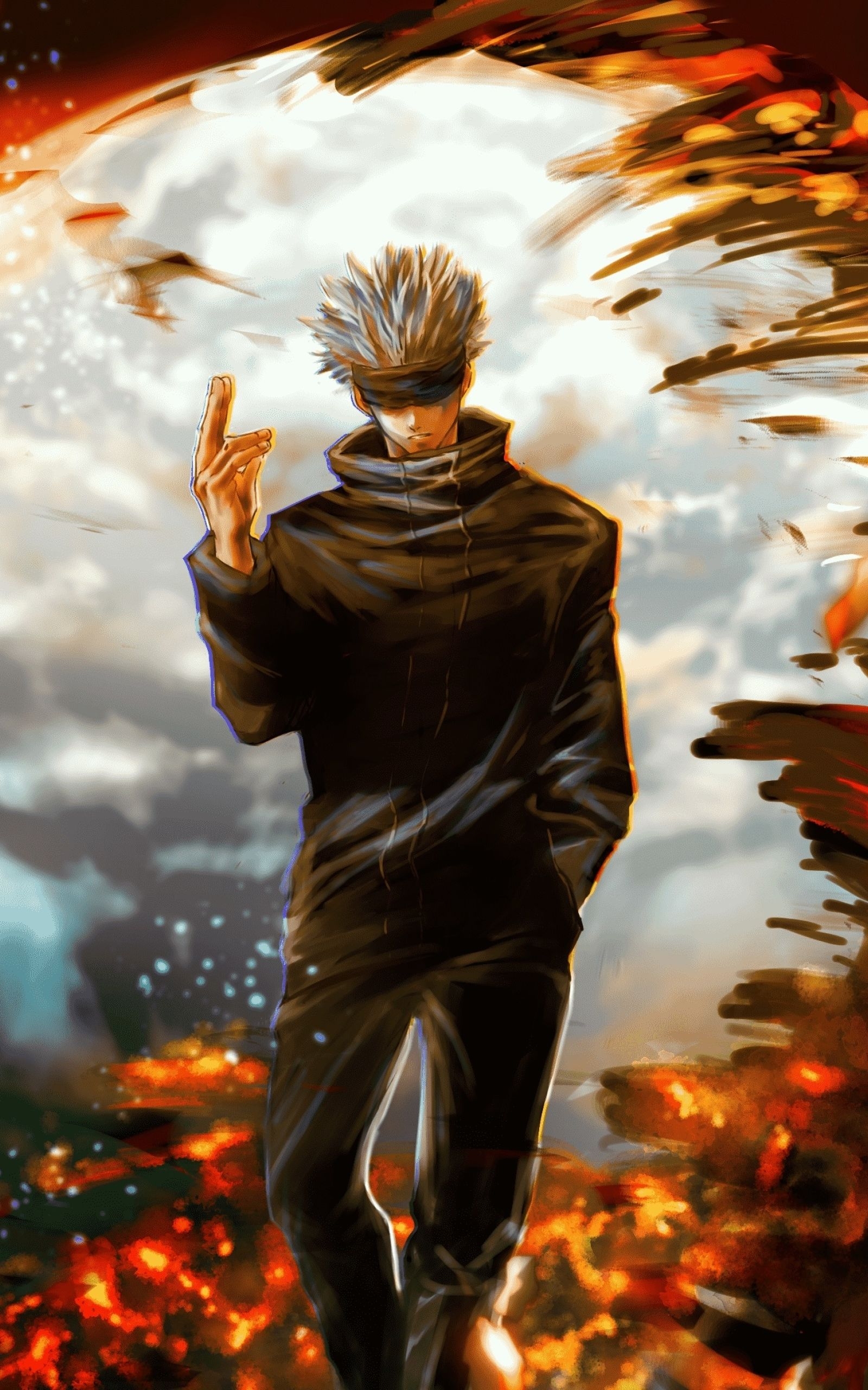 1600x2560 Satoru Gojo Jujutsu Kaisen  Resolution Wallpaper, HD Anime 4K Wallpaper, Image, Photo and Background, Phone