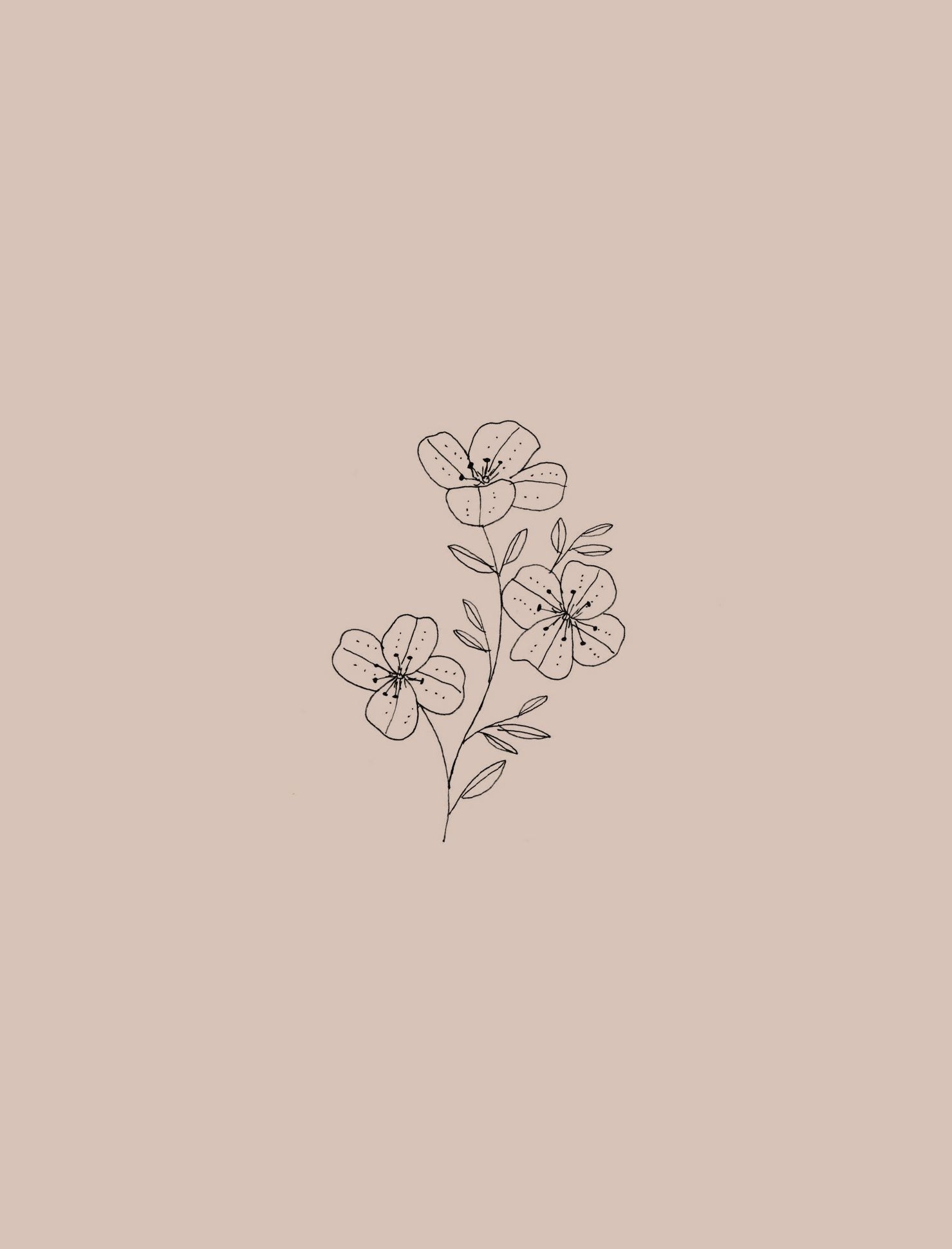 1480x1940 Botanical illustration, Phone