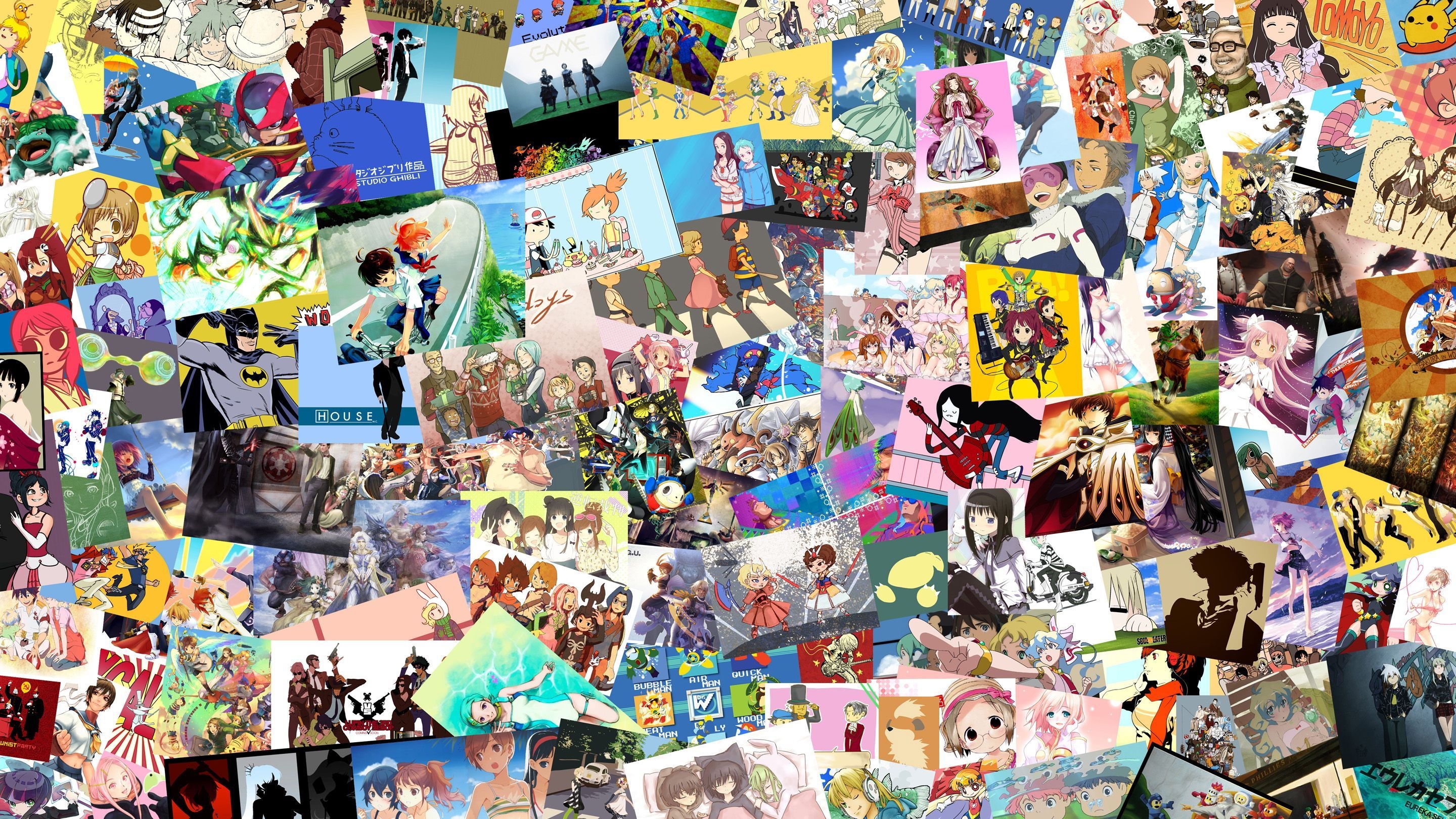 2880x1620 Anime Collage Wallpaper. Retro wallpaper iphone, Cute laptop wallpaper, Wall collage, Desktop